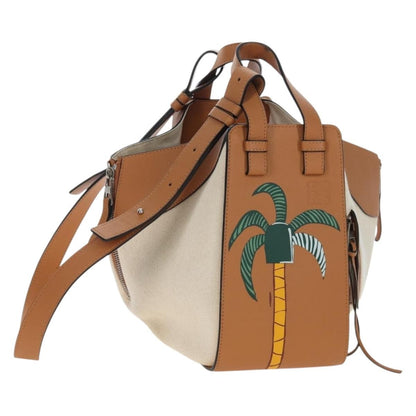 Loewe Ken Price Hammock Printed Leather and Canvas, Beige, Canvas, Handbag
