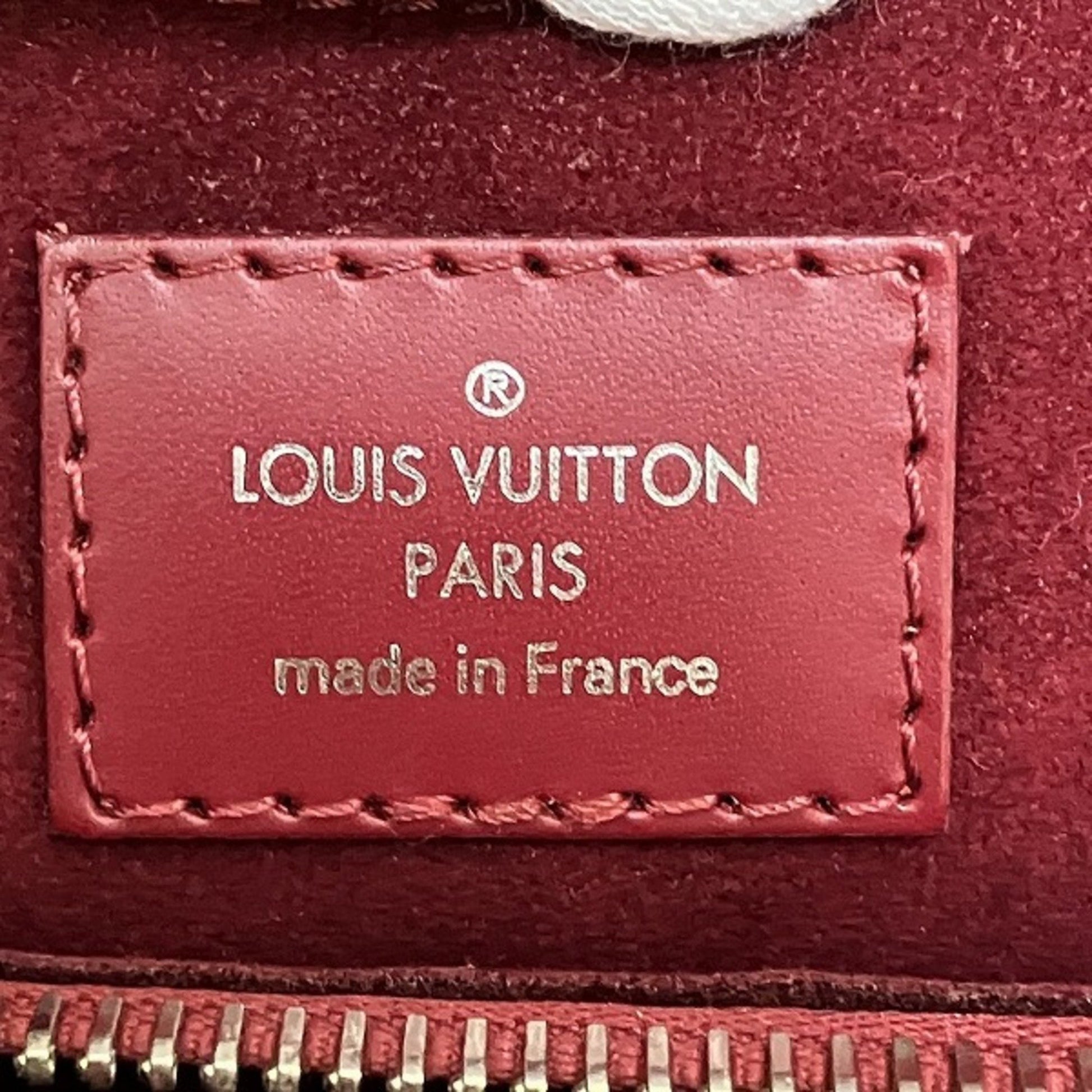 Louis Vuitton Marly, Red, Leather, handbag