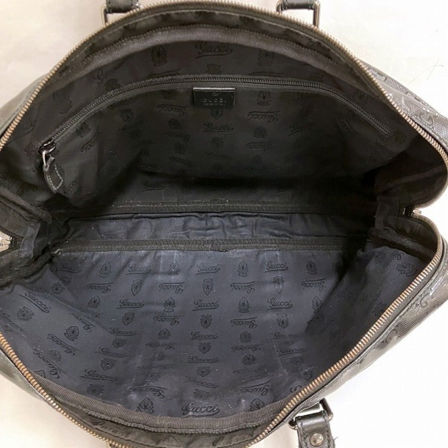 Gucci GG Imprimé, Black, Canvas, briefcase