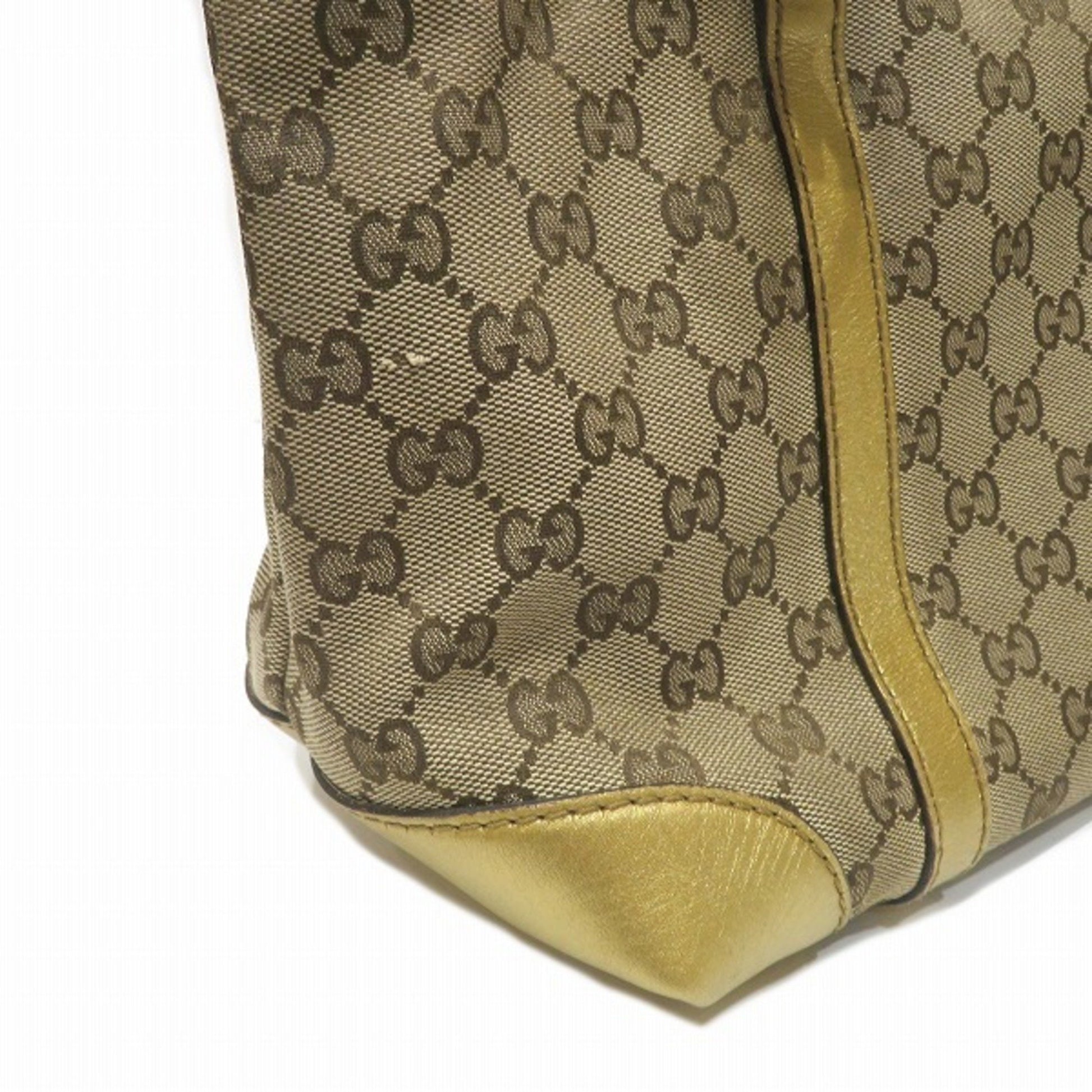 Gucci GG canvas, Brown, Canvas, tote