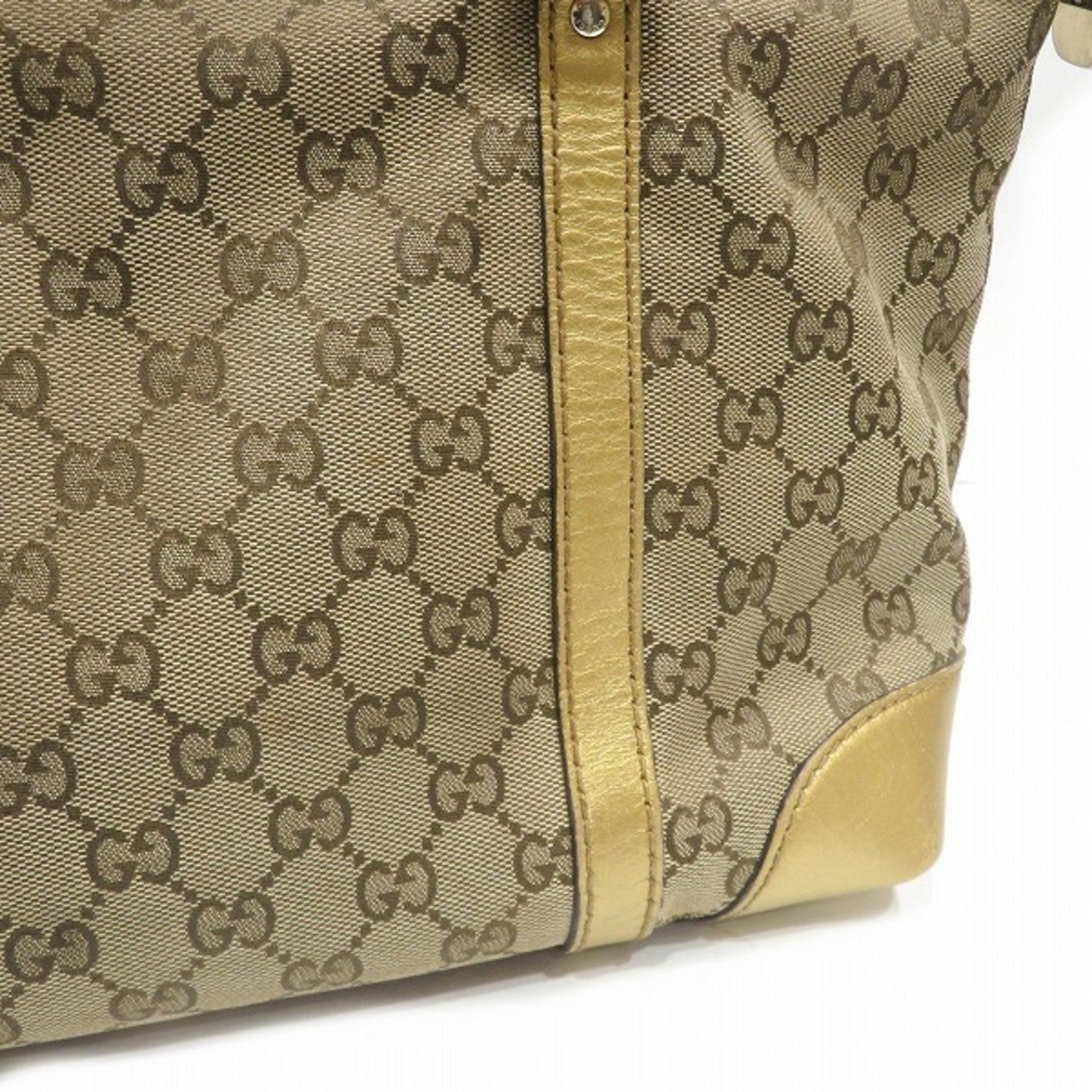 Gucci GG canvas, Brown, Canvas, tote