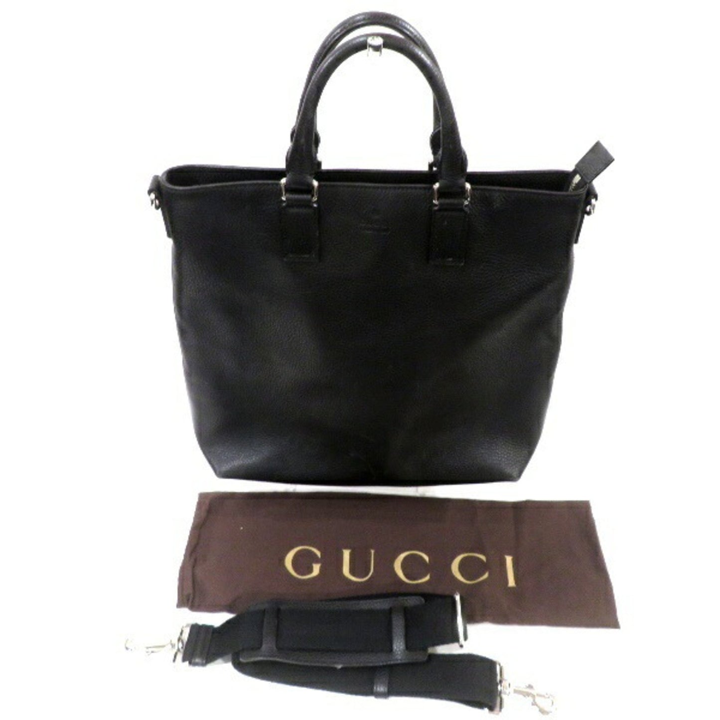 Gucci, Black, Leather, tote