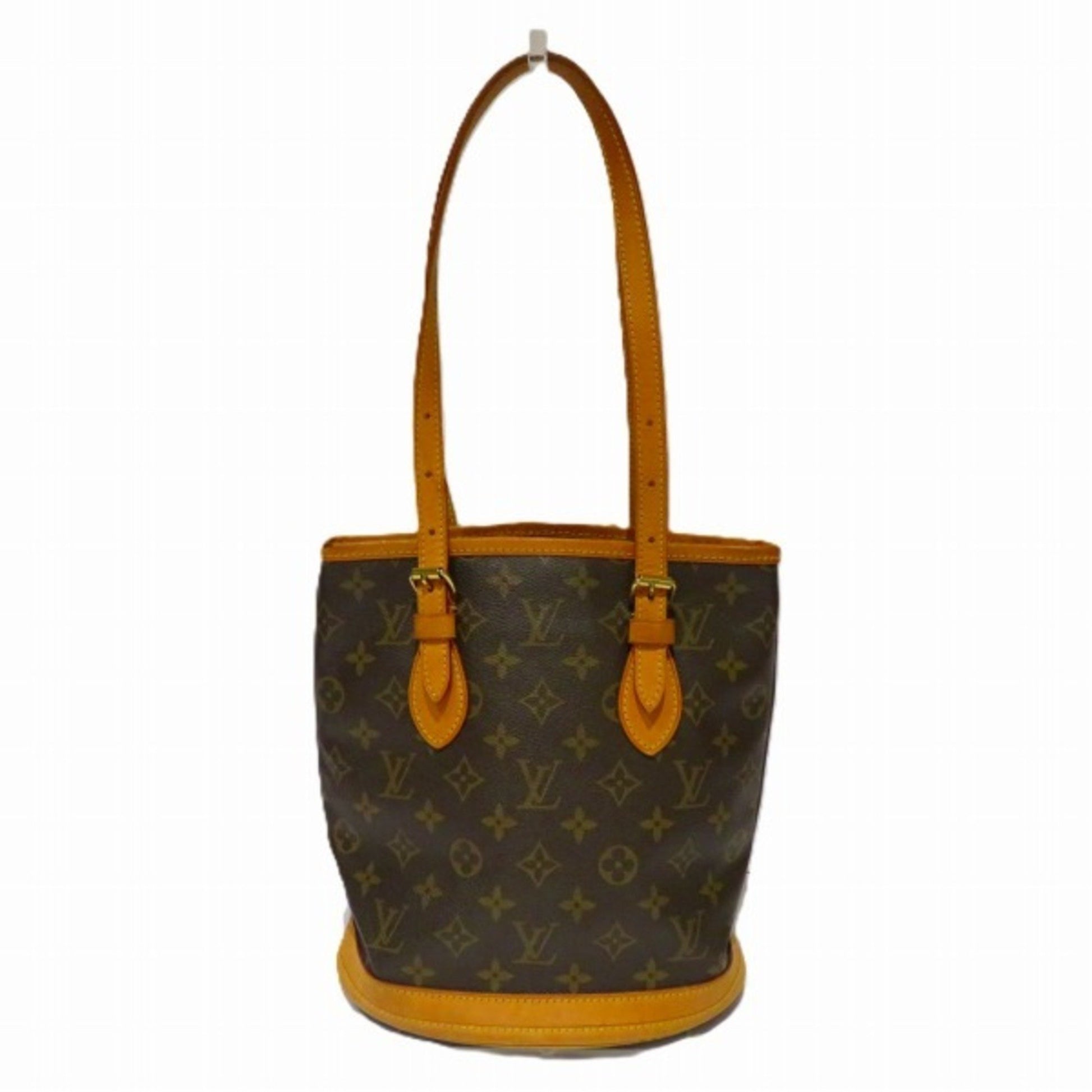 Louis Vuitton Bucket, Brown, Canvas, tote