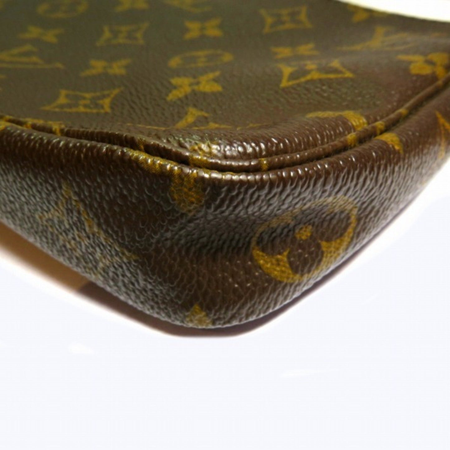 Louis Vuitton Pochette Accessoire, Brown, Canvas, clutch