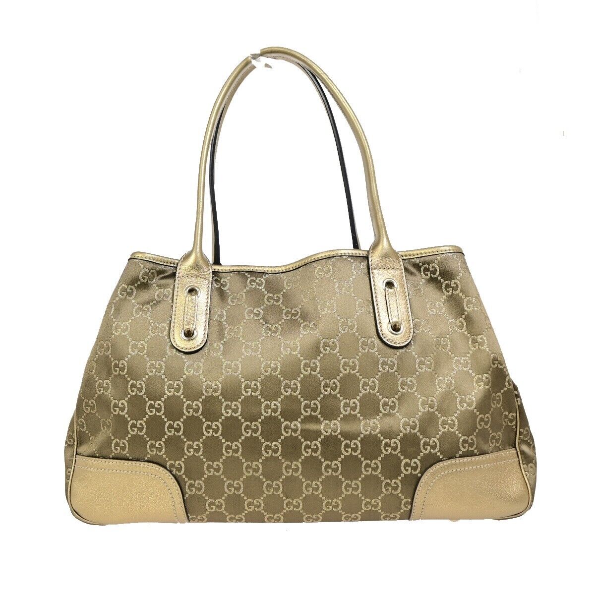 Gucci Princy, Gold, Canvas, tote