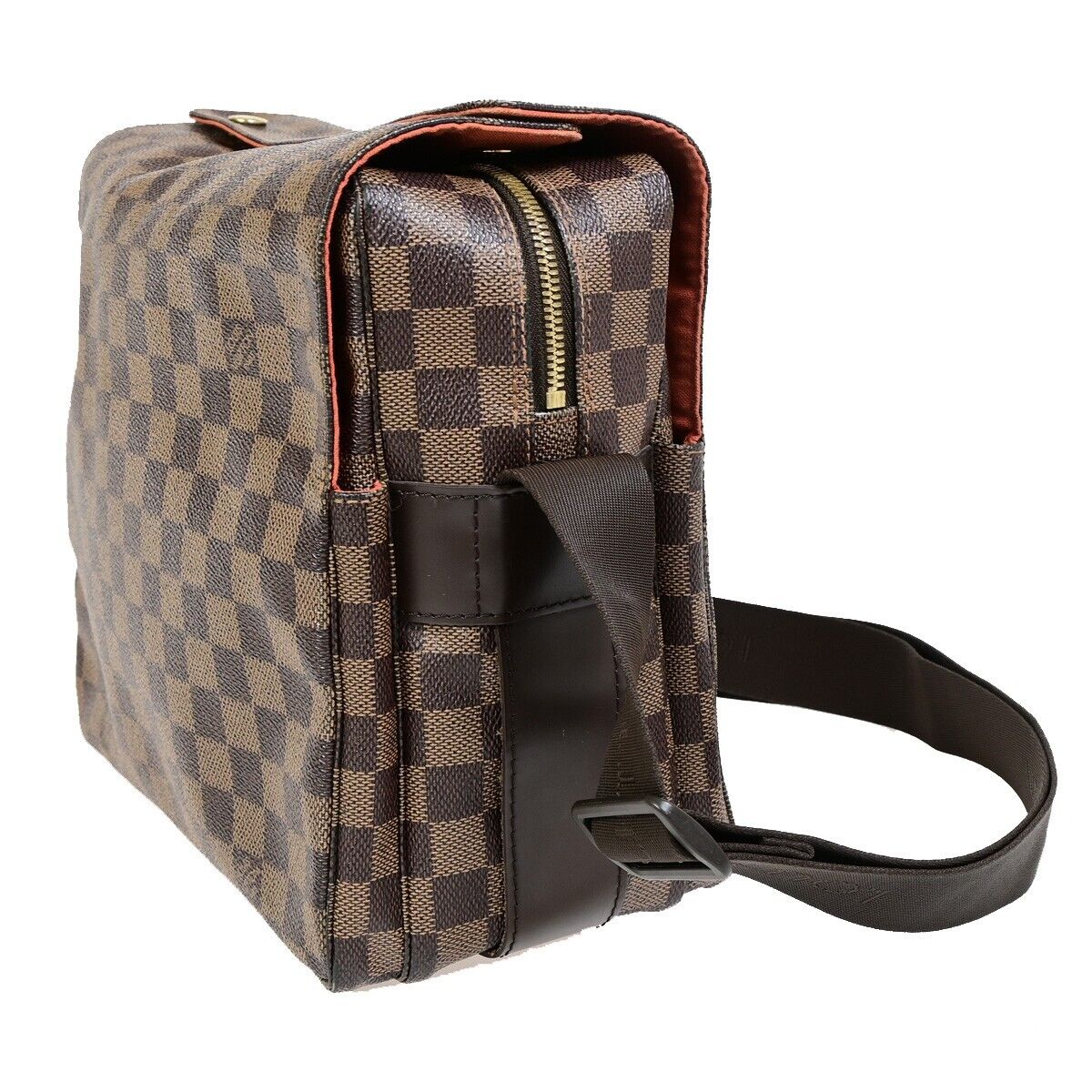 Louis Vuitton Naviglio, Brown, Canvas, shoulder