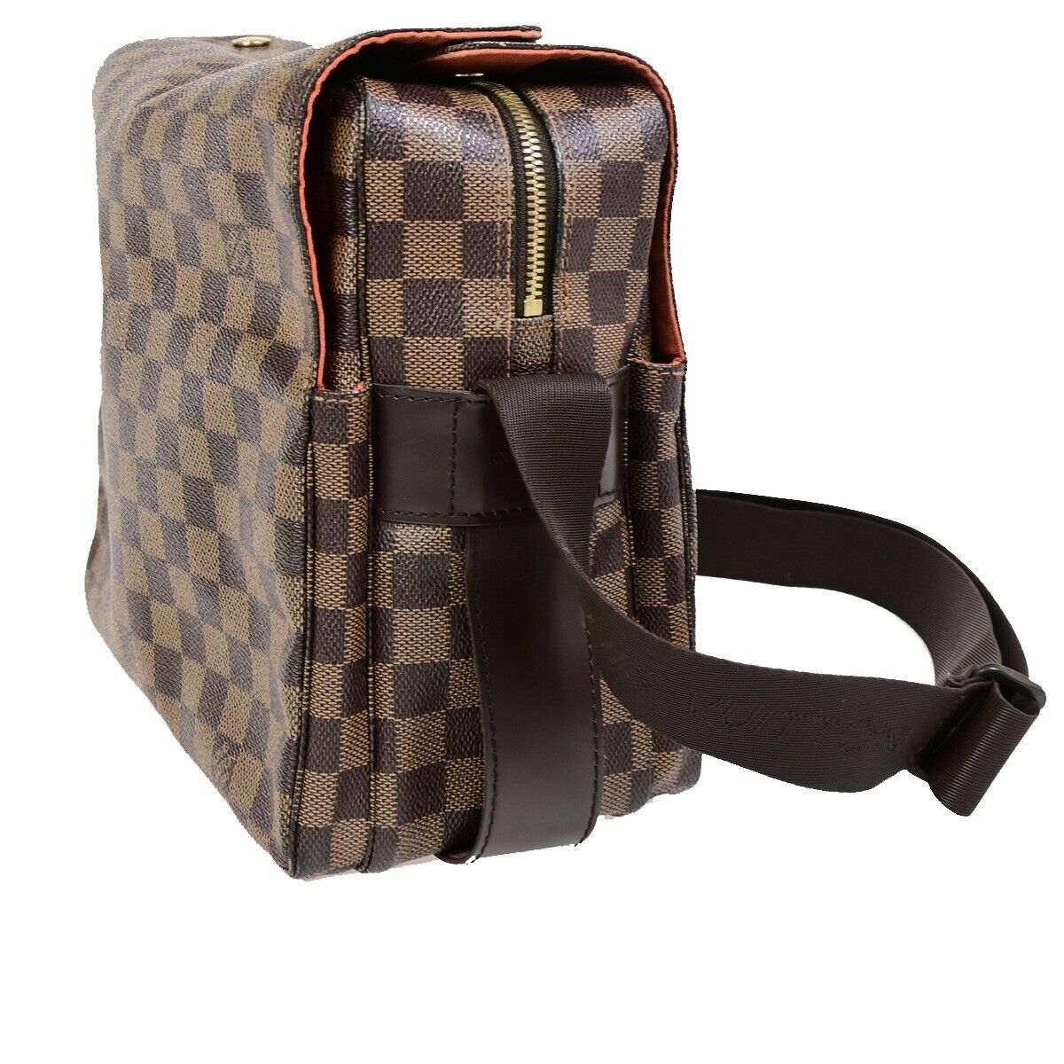 Louis Vuitton Naviglio, Brown, Canvas, shoulder