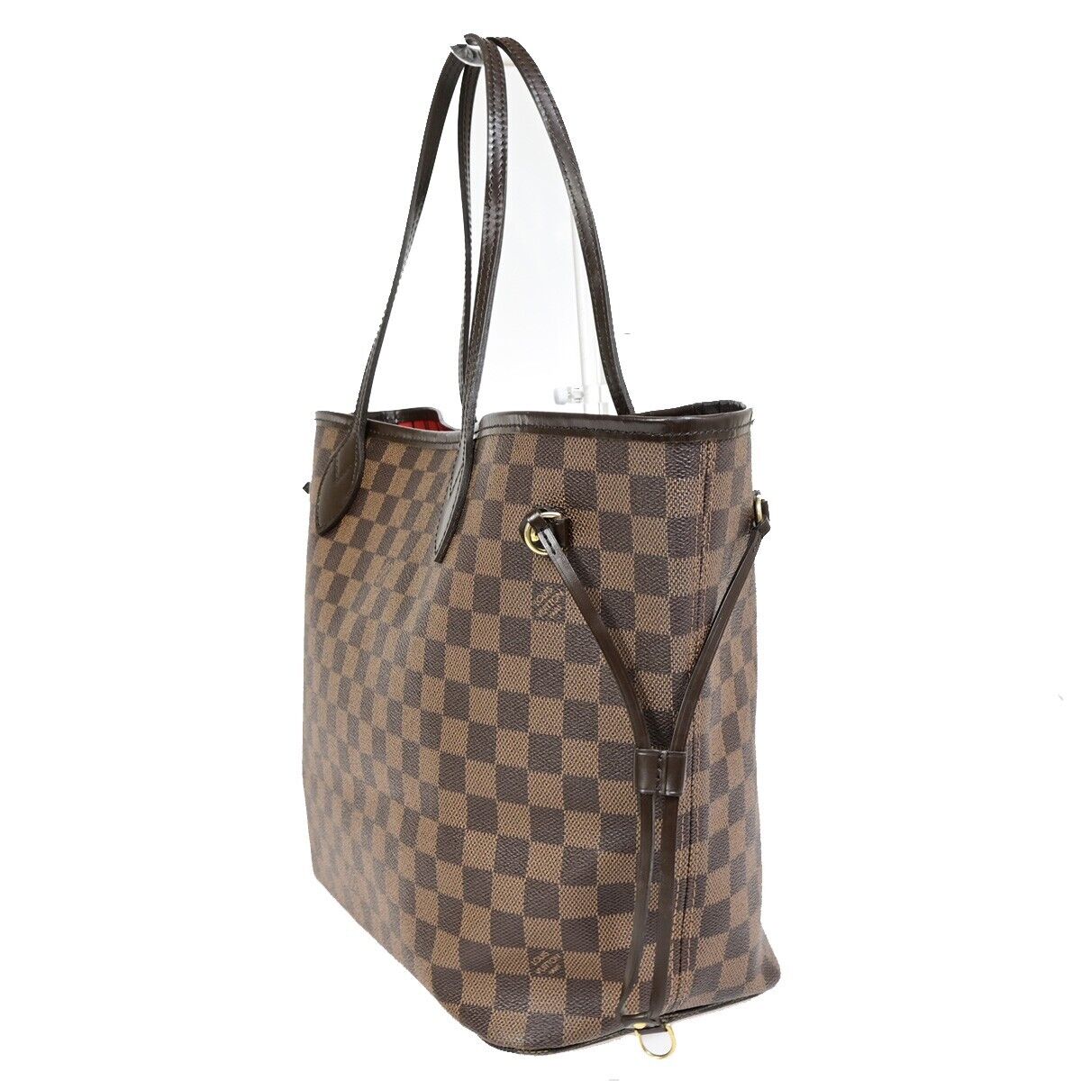 Louis Vuitton Neverfull MM, Brown, Canvas, shoulder