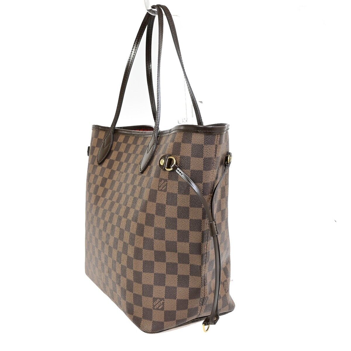 Louis Vuitton Neverfull MM, Brown, Canvas, shoulder