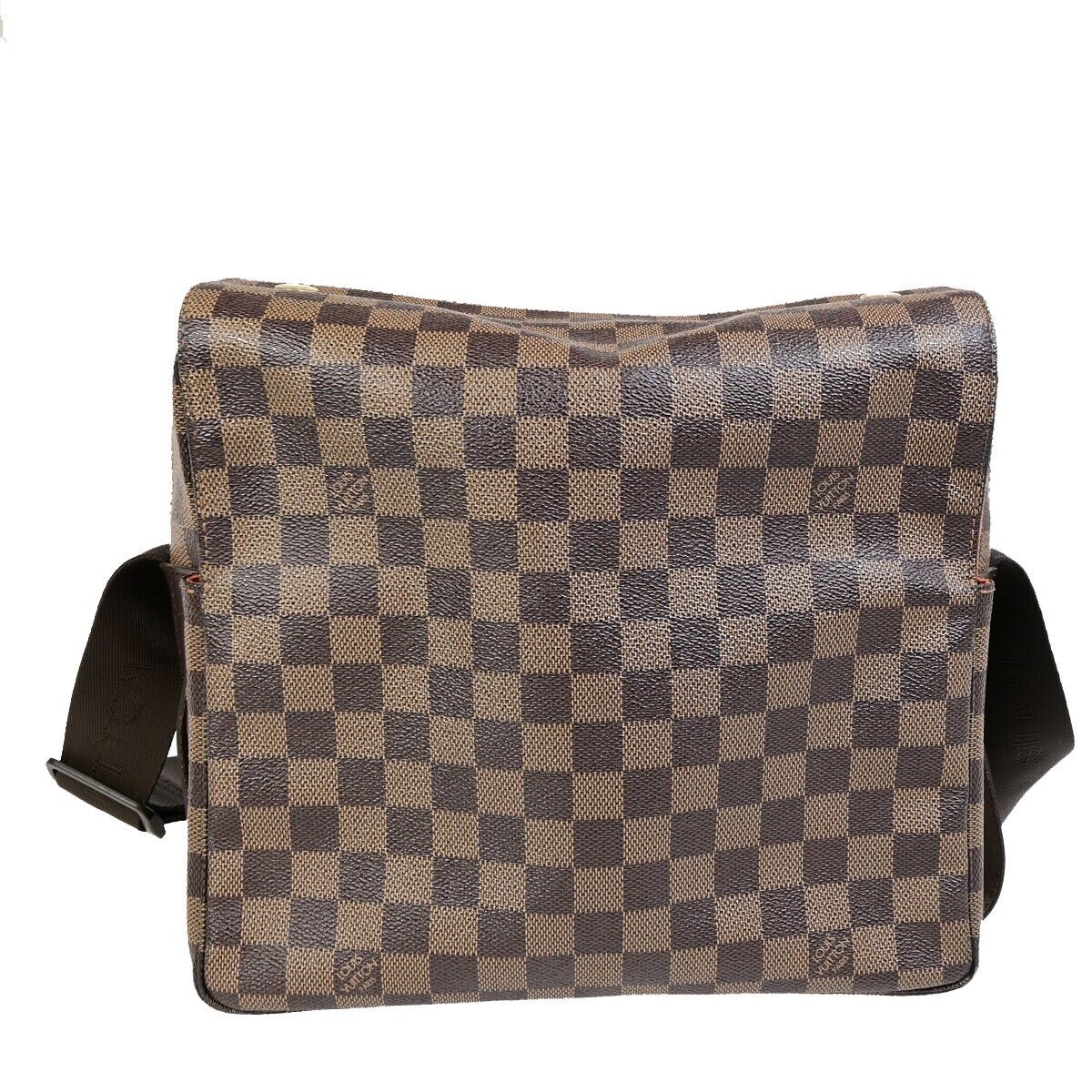 Louis Vuitton Naviglio, Brown, Canvas, shoulder