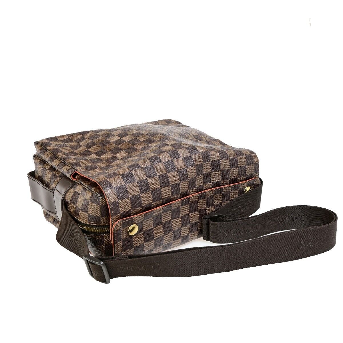 Louis Vuitton Naviglio, Brown, Canvas, shoulder