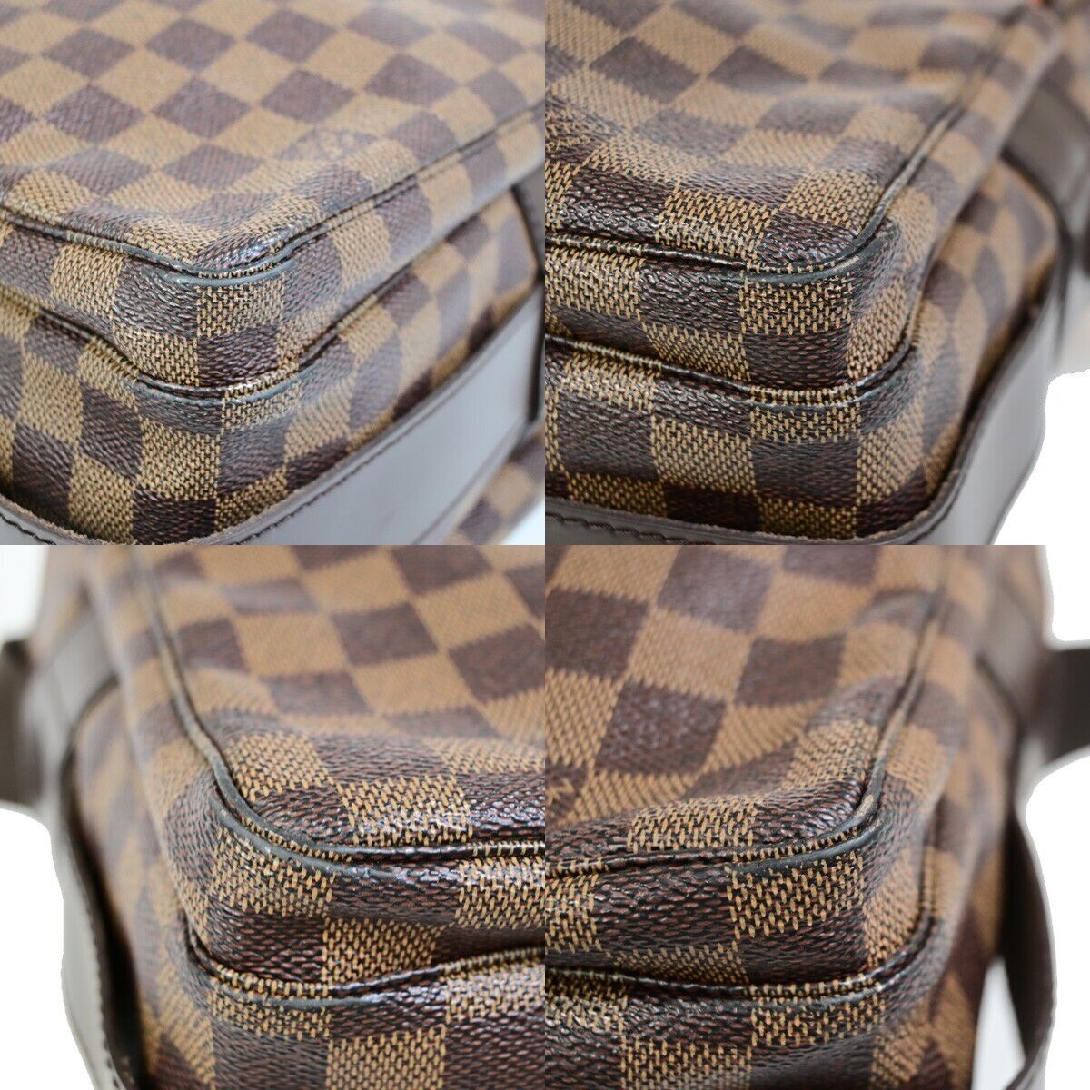 Louis Vuitton Naviglio, Brown, Canvas, shoulder