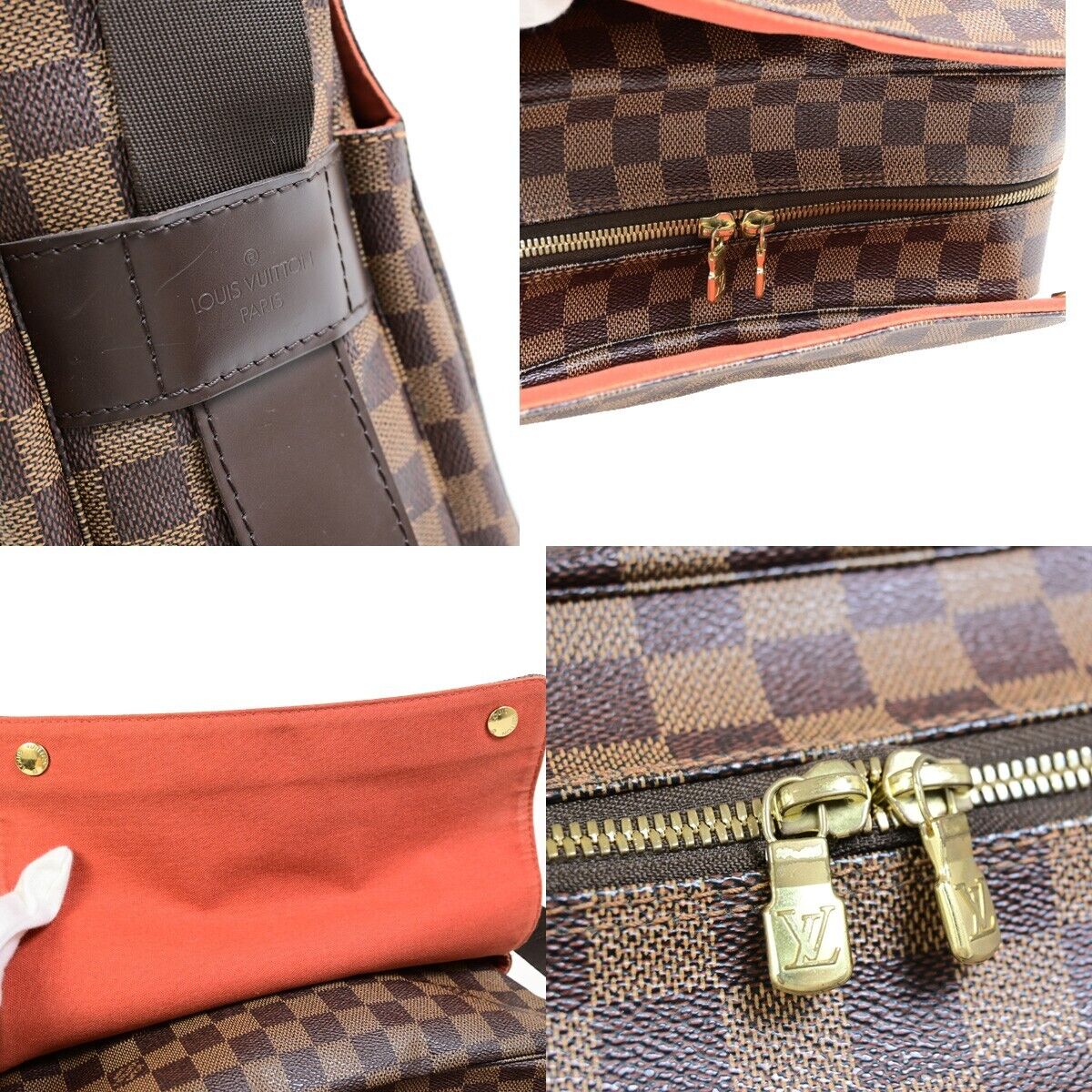 Louis Vuitton Naviglio, Brown, Canvas, shoulder