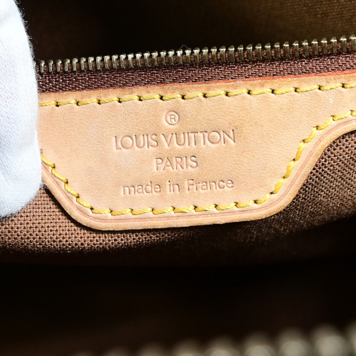 Louis Vuitton Cabas Piano, Brown, Canvas, shoulder