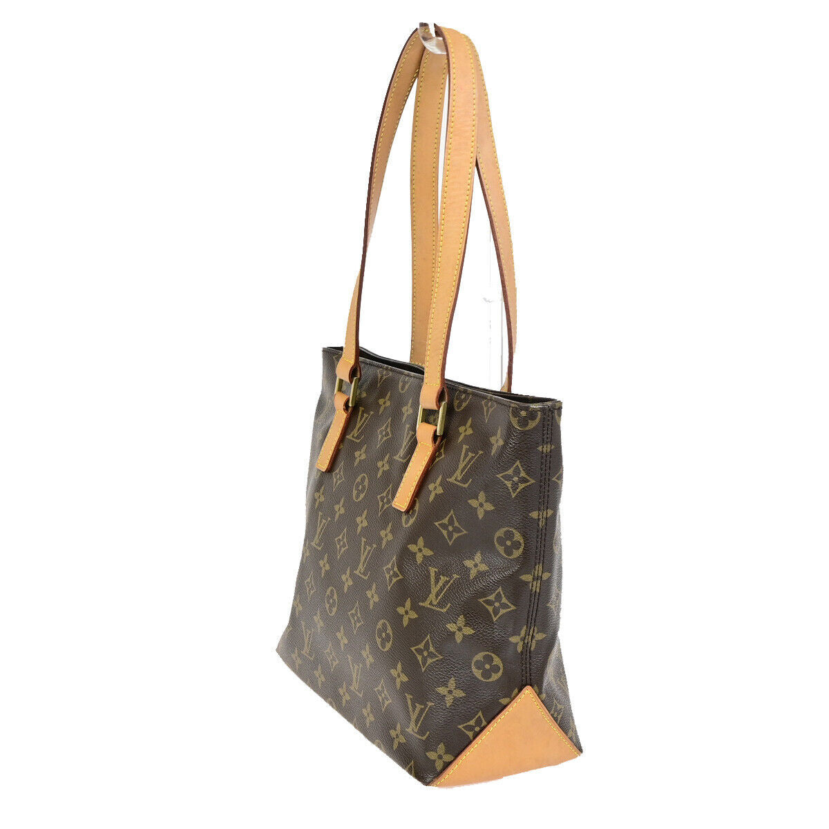 Louis Vuitton Cabas Piano, Brown, Canvas, shoulder