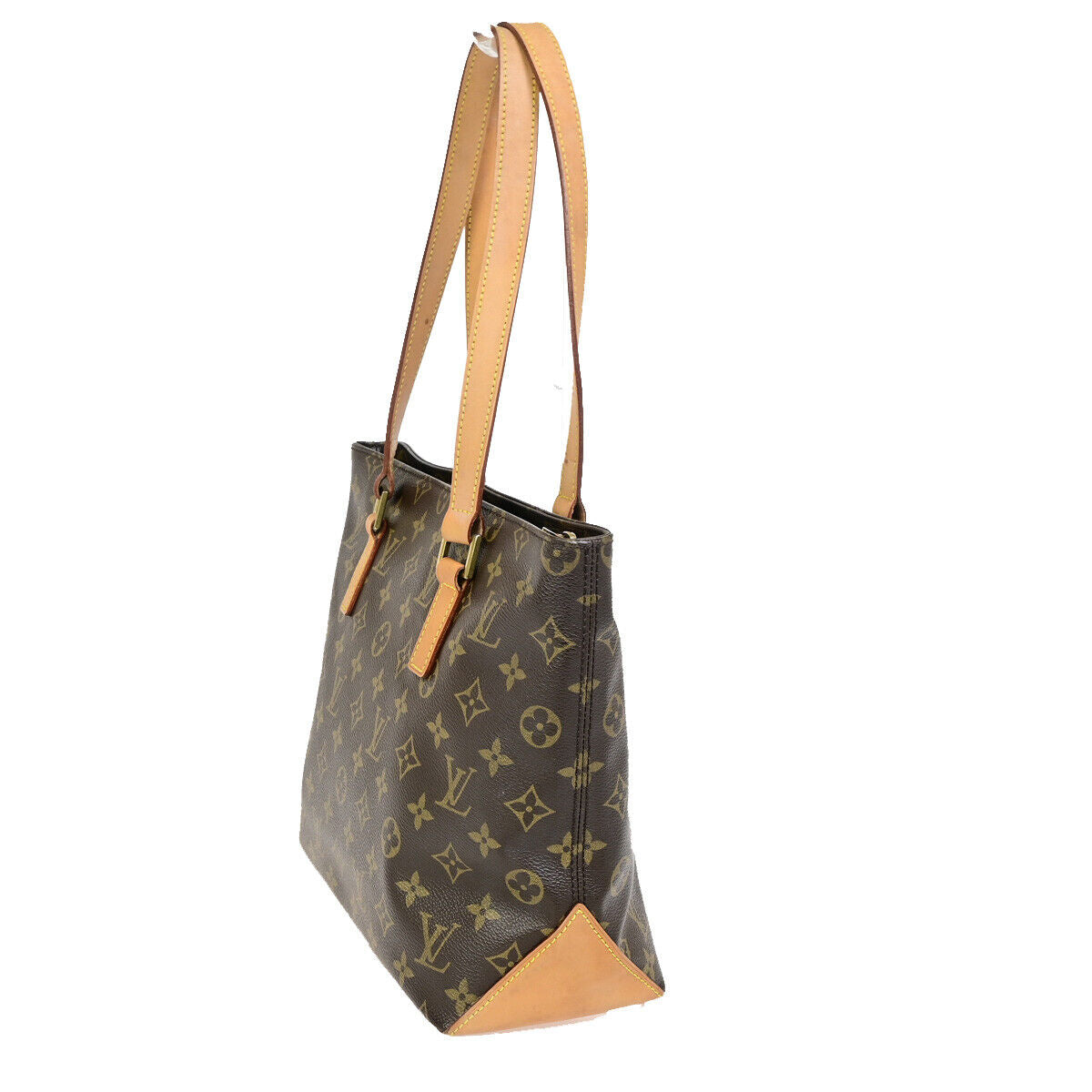 Louis Vuitton Cabas Piano, Brown, Canvas, shoulder