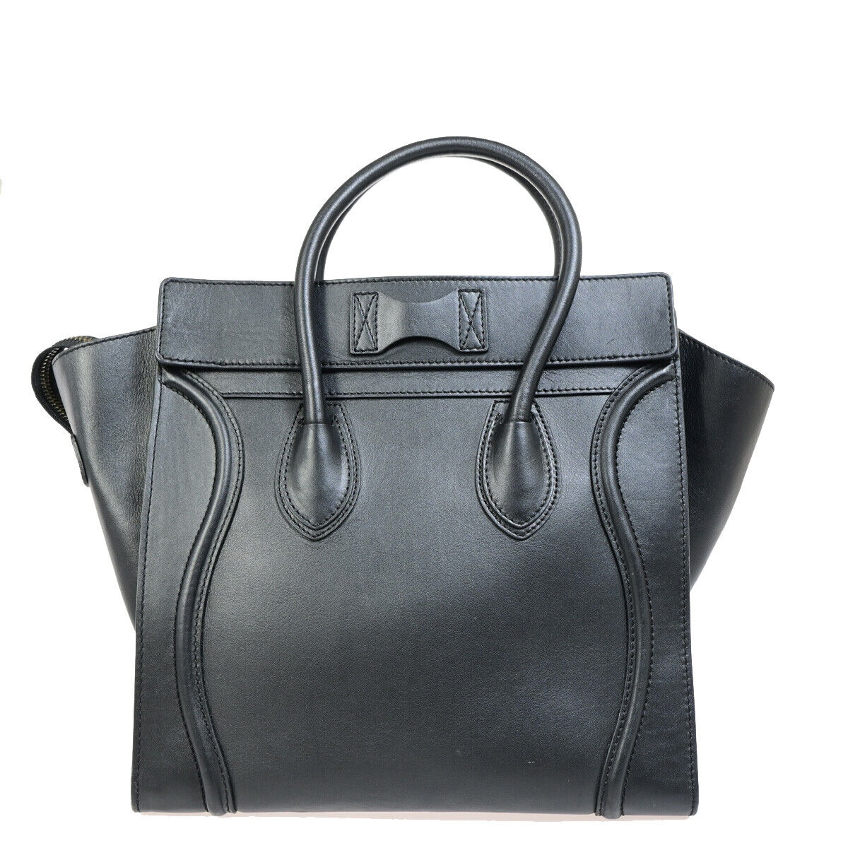 Céline, Black, Leather, handbag