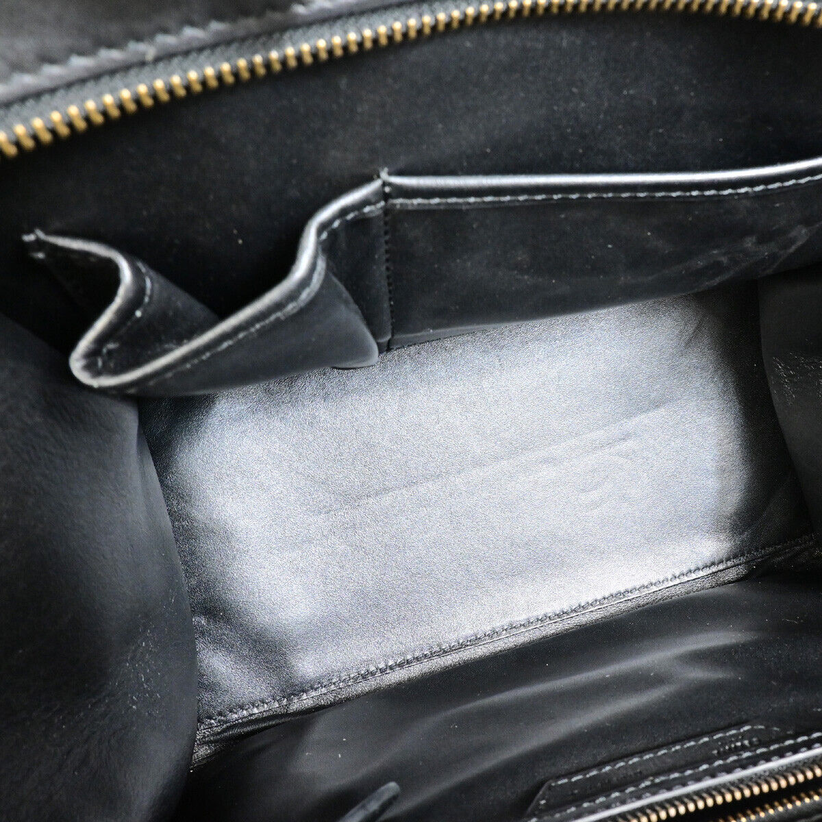 Céline, Black, Leather, handbag