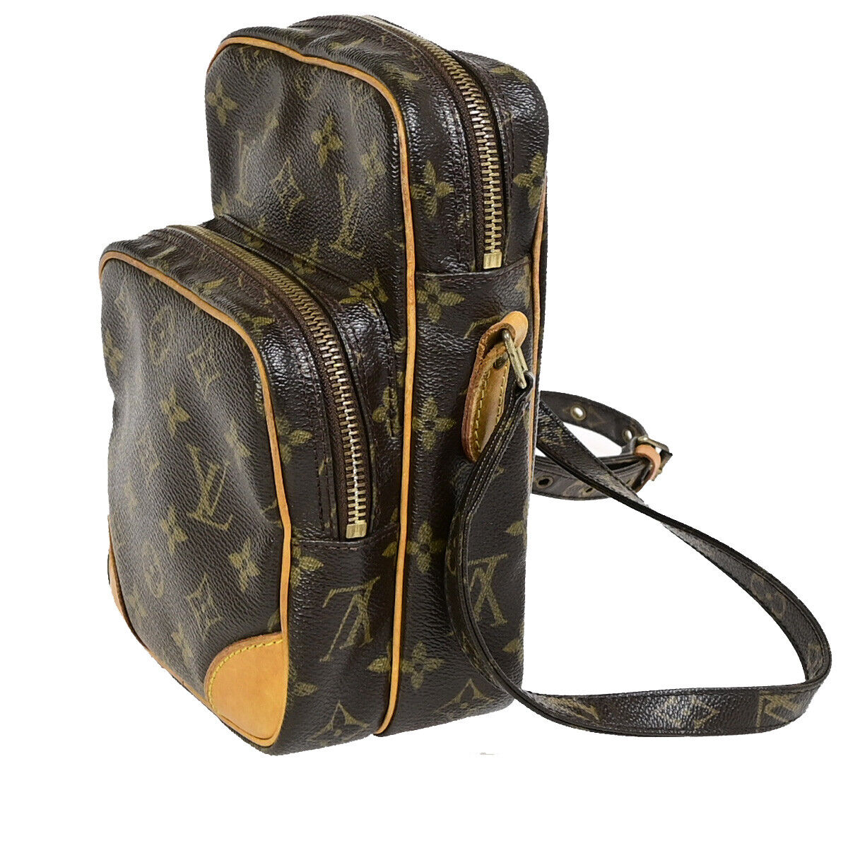 Louis Vuitton Amazon, Brown, Gold Plated, handbag