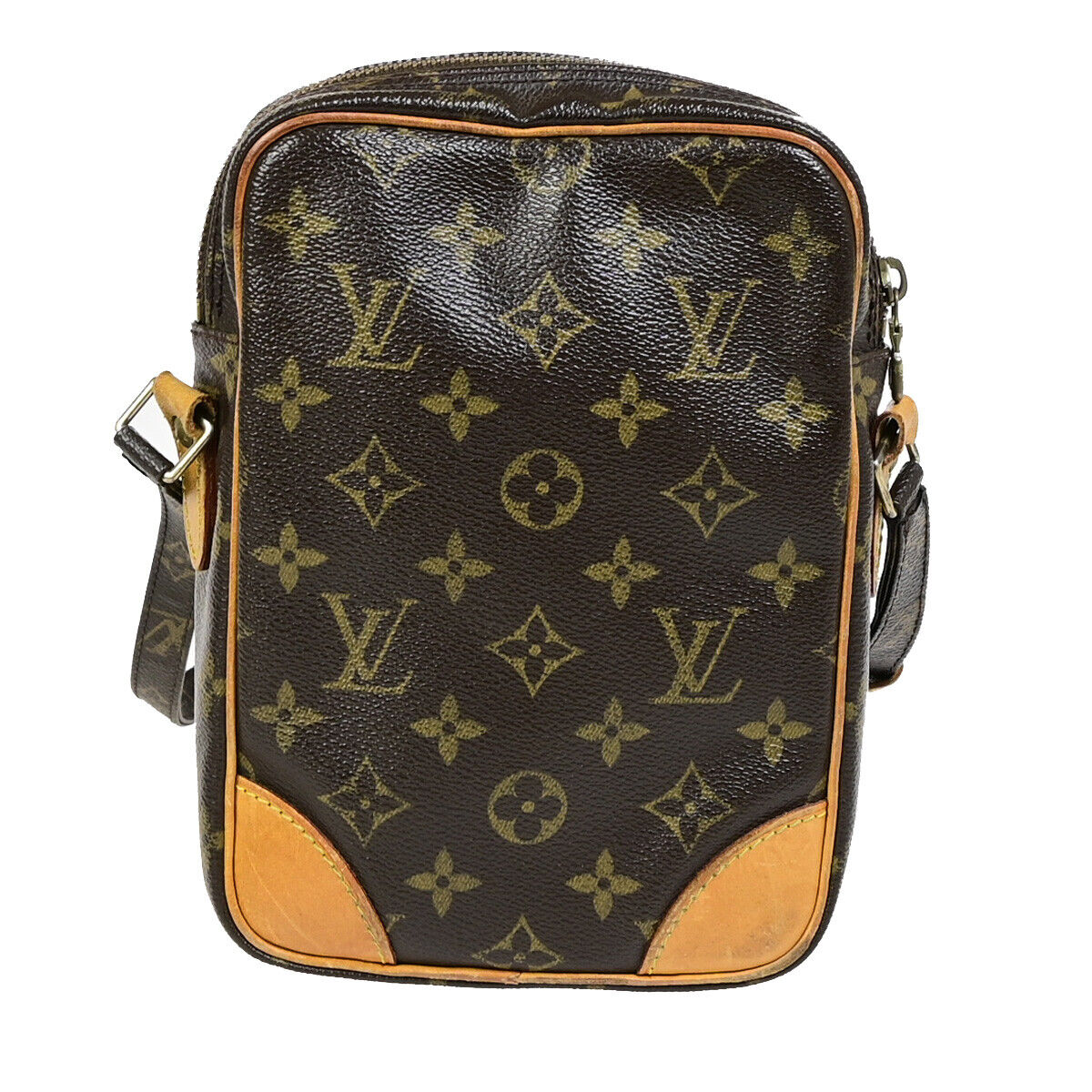 Louis Vuitton Amazon, Brown, Gold Plated, handbag