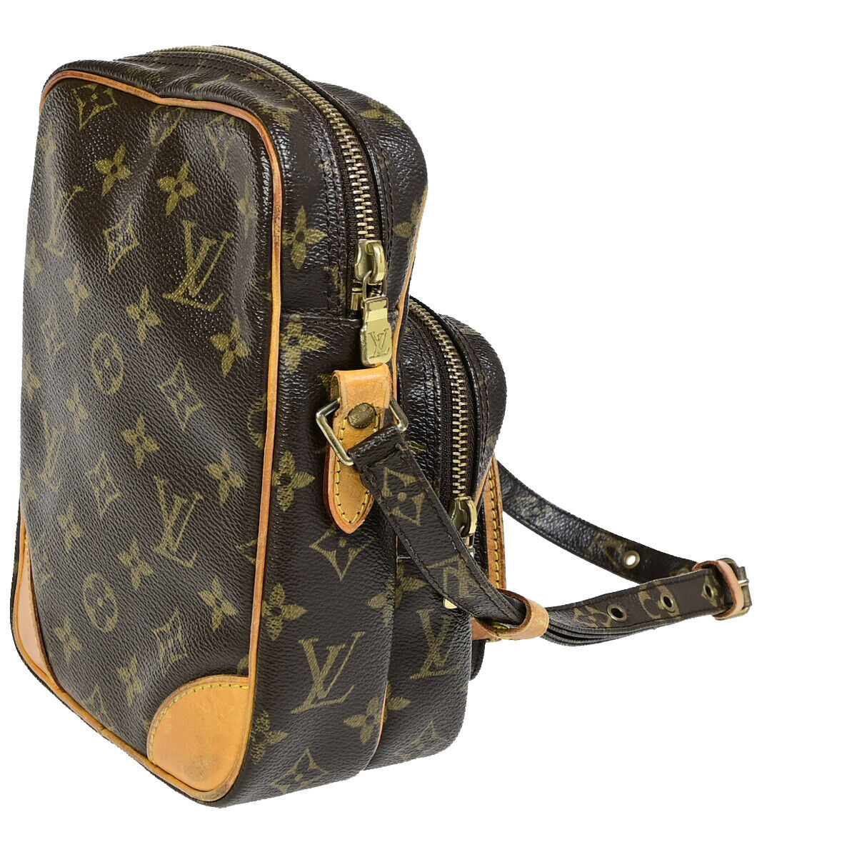 Louis Vuitton Amazon, Brown, Gold Plated, handbag