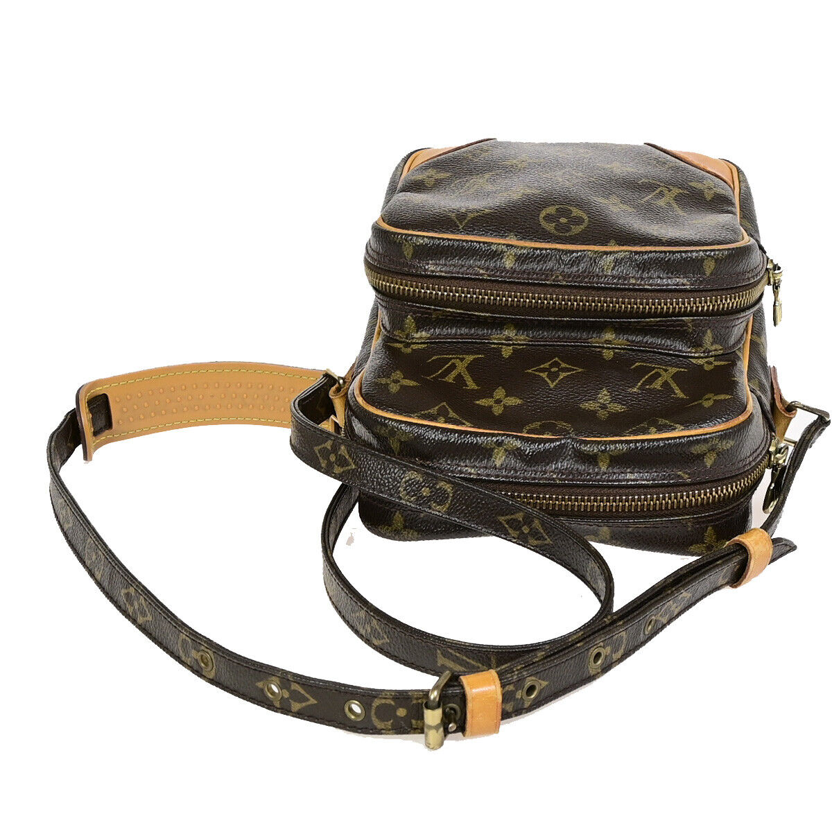 Louis Vuitton Amazon, Brown, Gold Plated, handbag