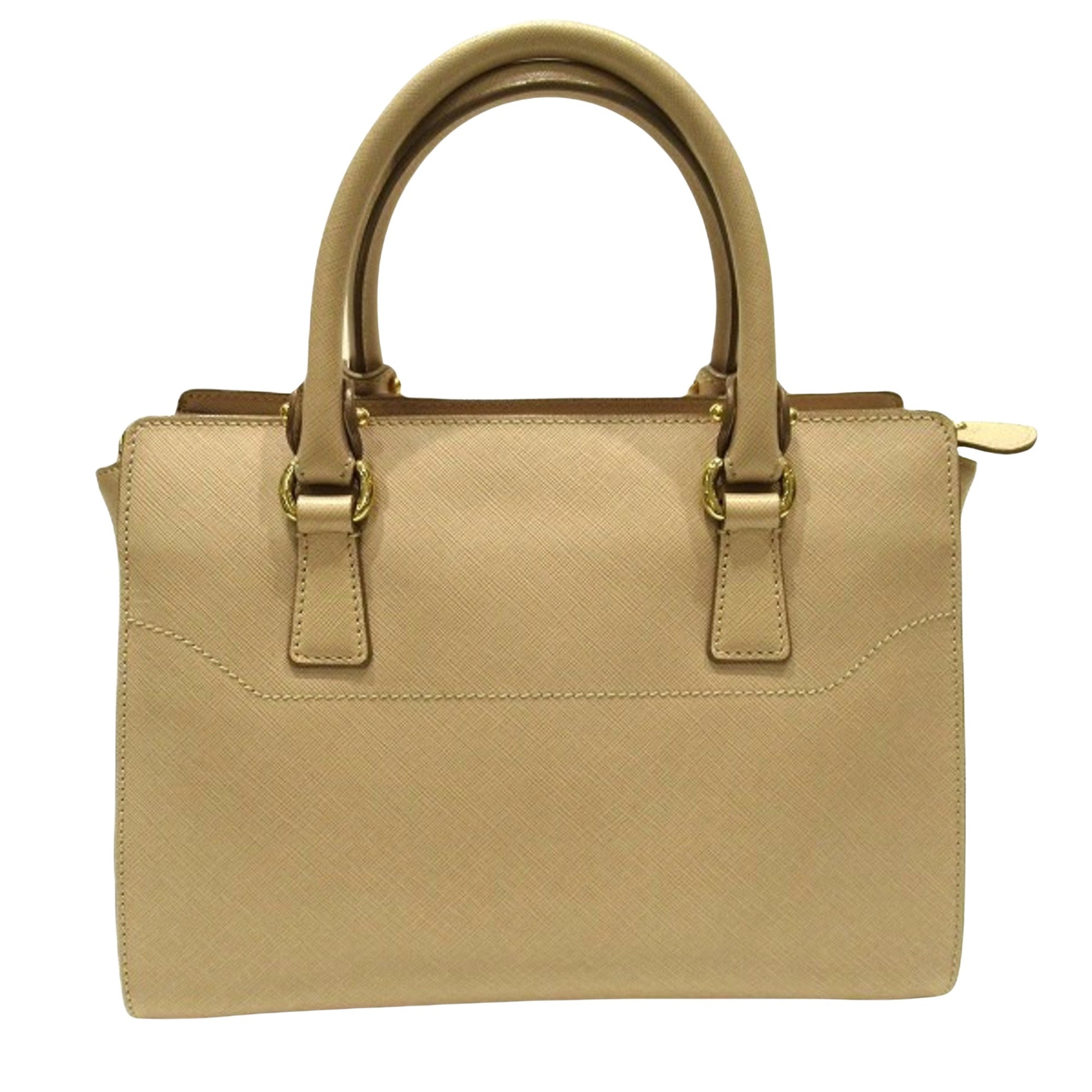 Salvatore Ferragamo Gancini, Beige, Leather, handbag