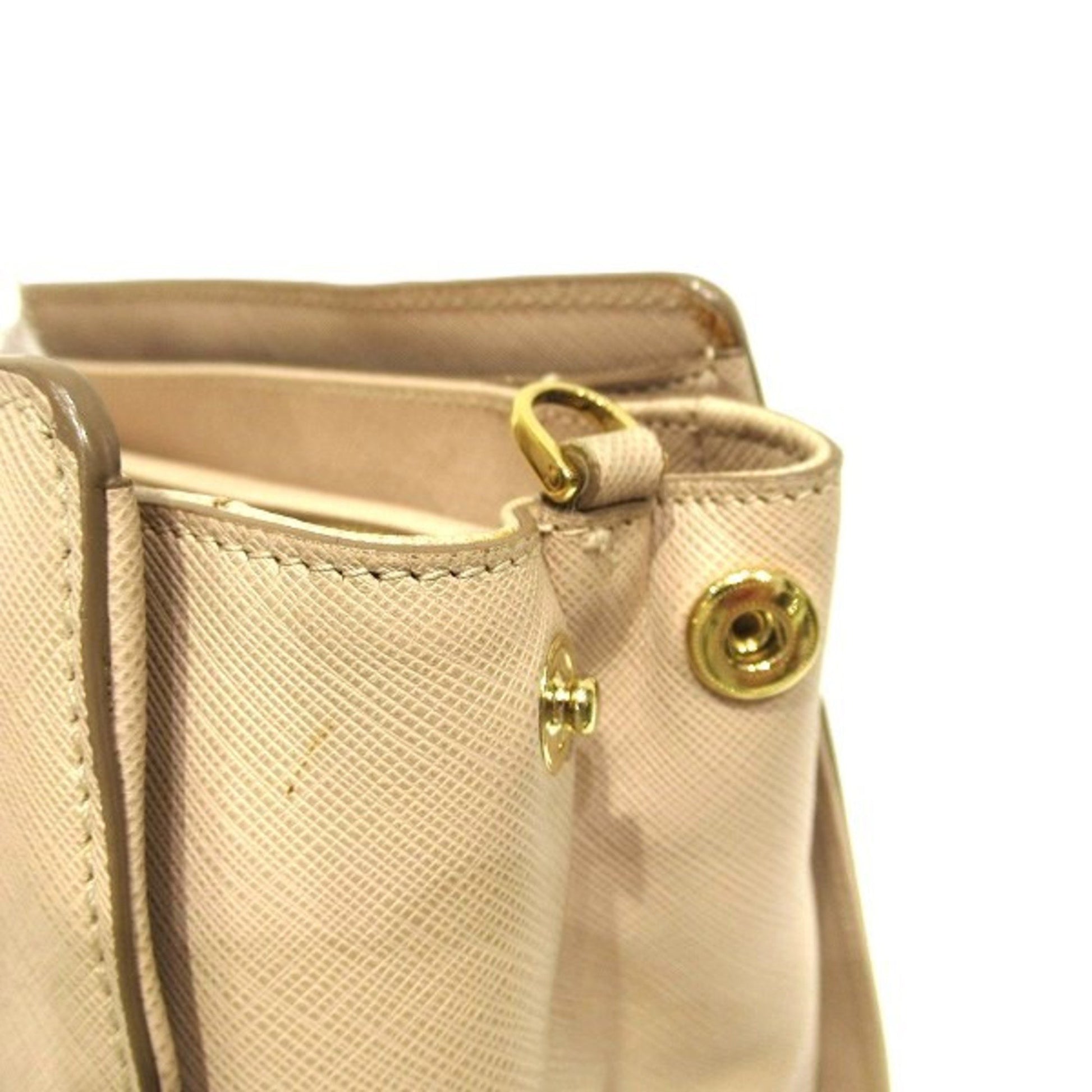 Salvatore Ferragamo Gancini, Beige, Leather, handbag