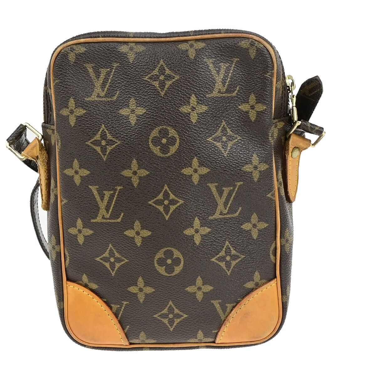 Louis Vuitton Danube, Brown, Canvas, shoulder