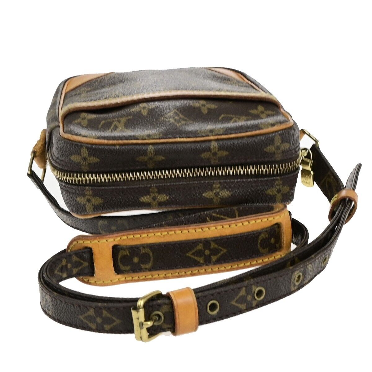 Louis Vuitton Danube, Brown, Canvas, shoulder