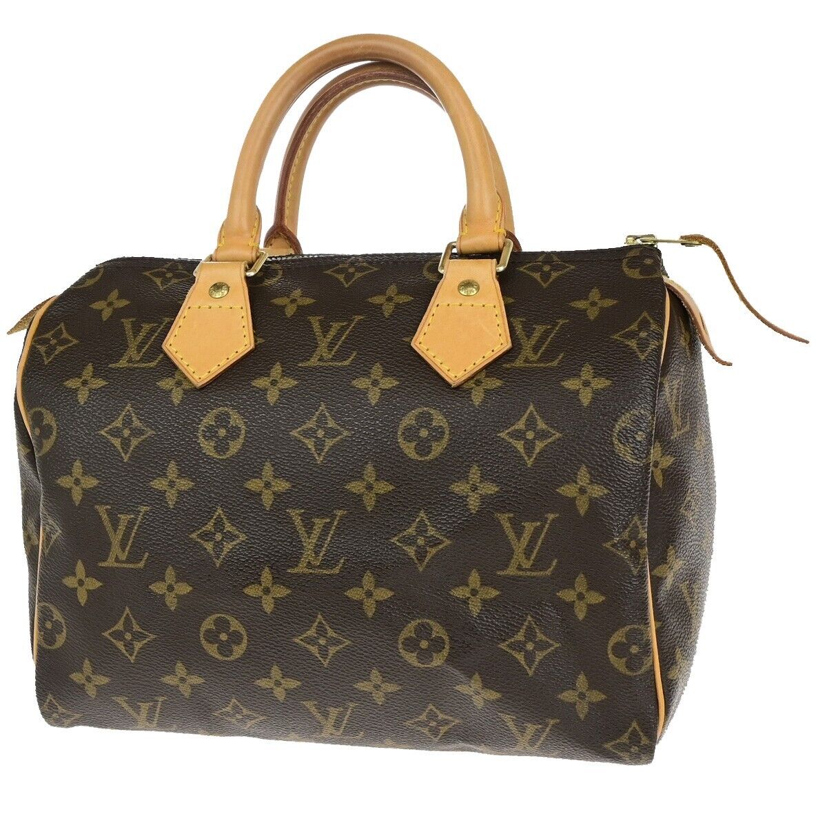 Louis Vuitton Speedy 25, Brown, Canvas, handbag