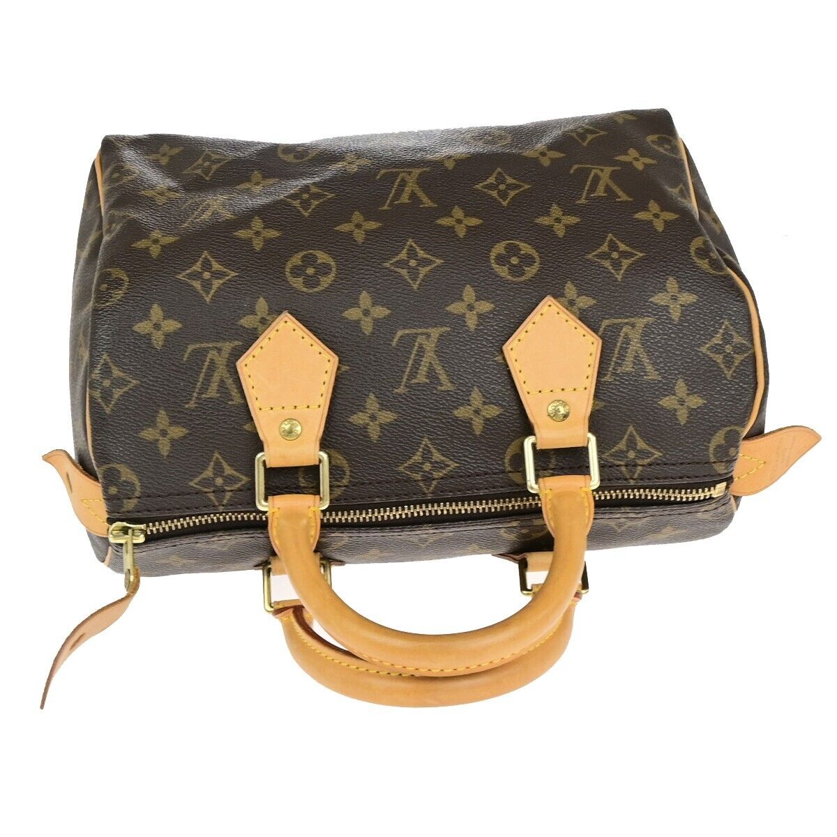 Louis Vuitton Speedy 25, Brown, Canvas, handbag