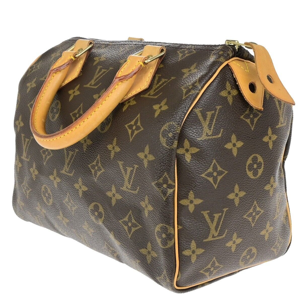 Louis Vuitton Speedy 25, Brown, Canvas, handbag