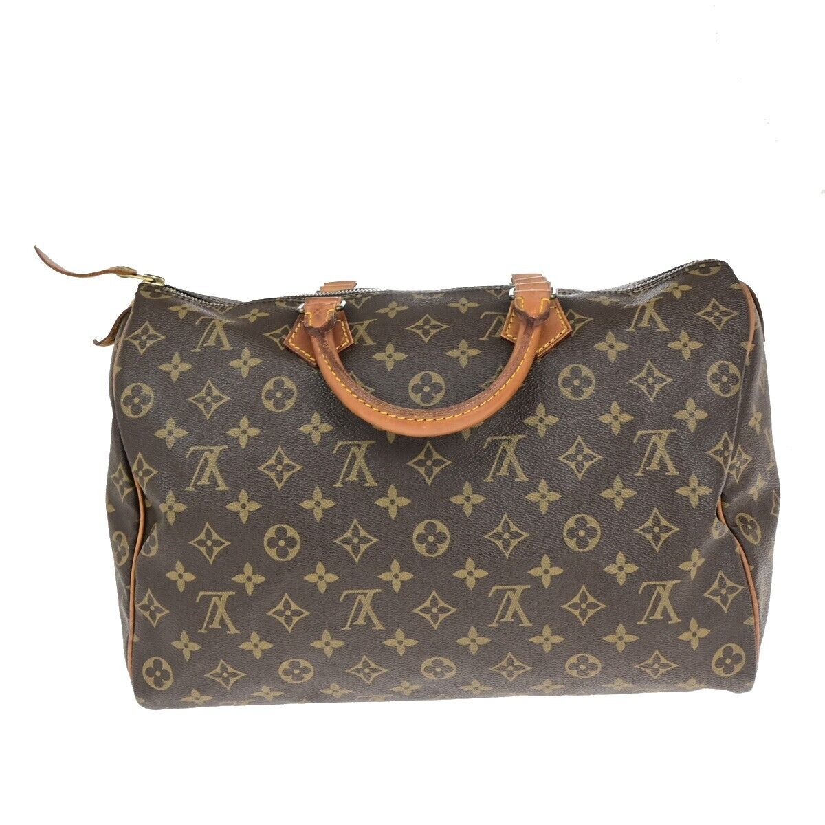 Louis Vuitton Speedy 35, Brown, Canvas, handbag