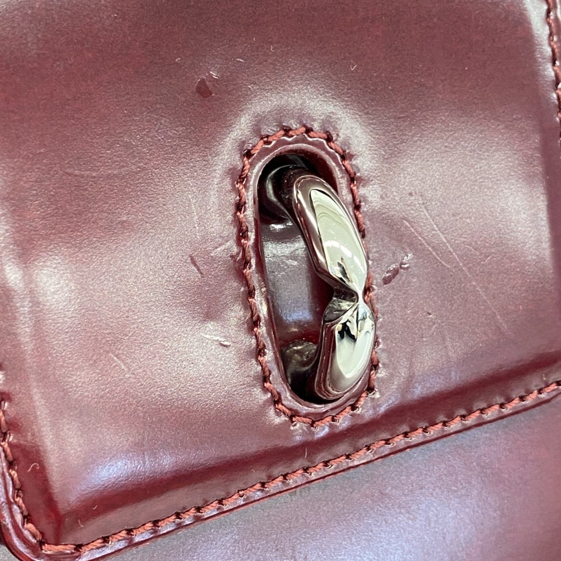 Cartier Panthère, Burgundy, Leather, handbag