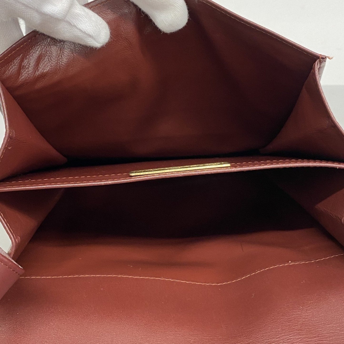 Cartier Must de Cartier, Burgundy, Leather, shoulder