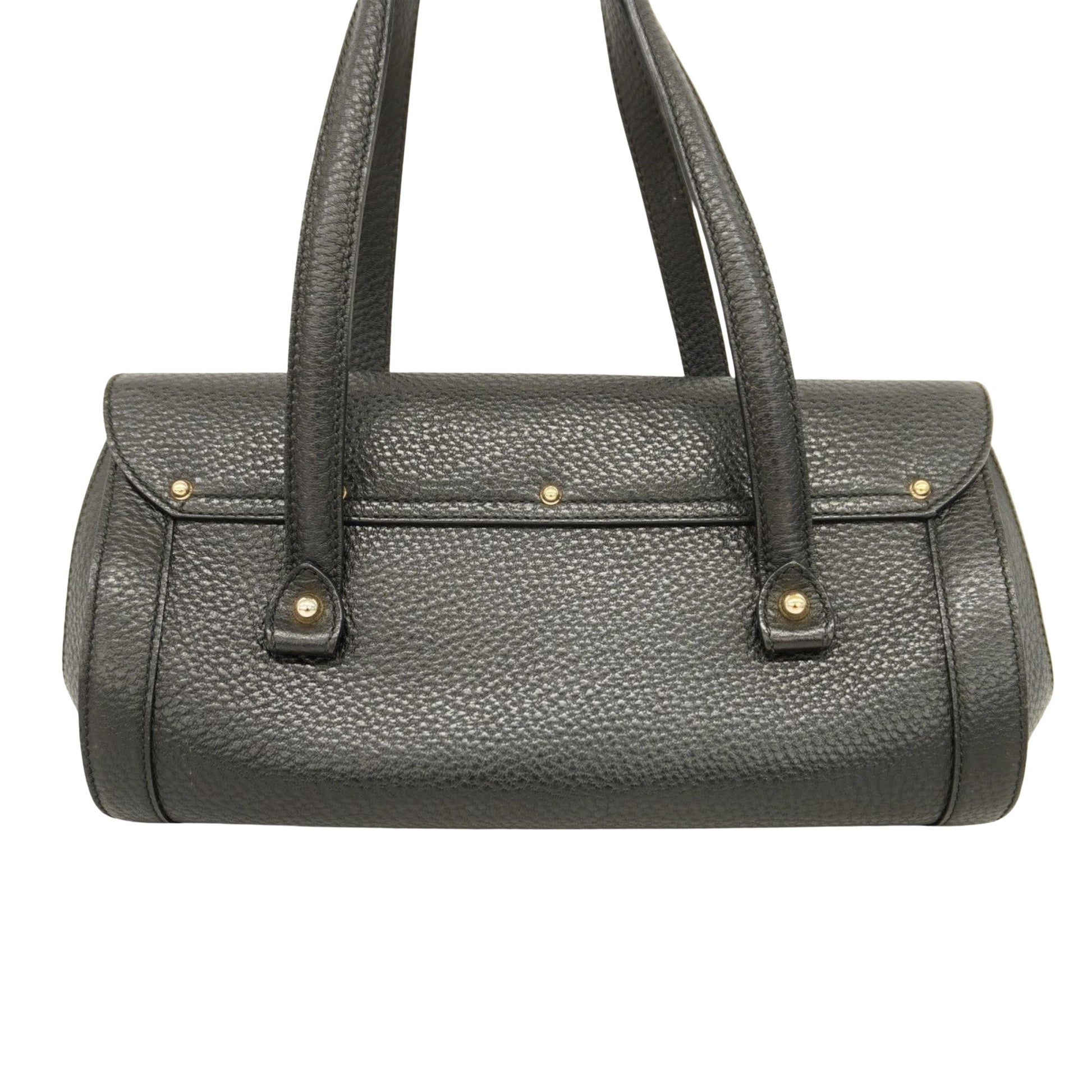 Gucci Bamboo, Black, Leather, shoulder