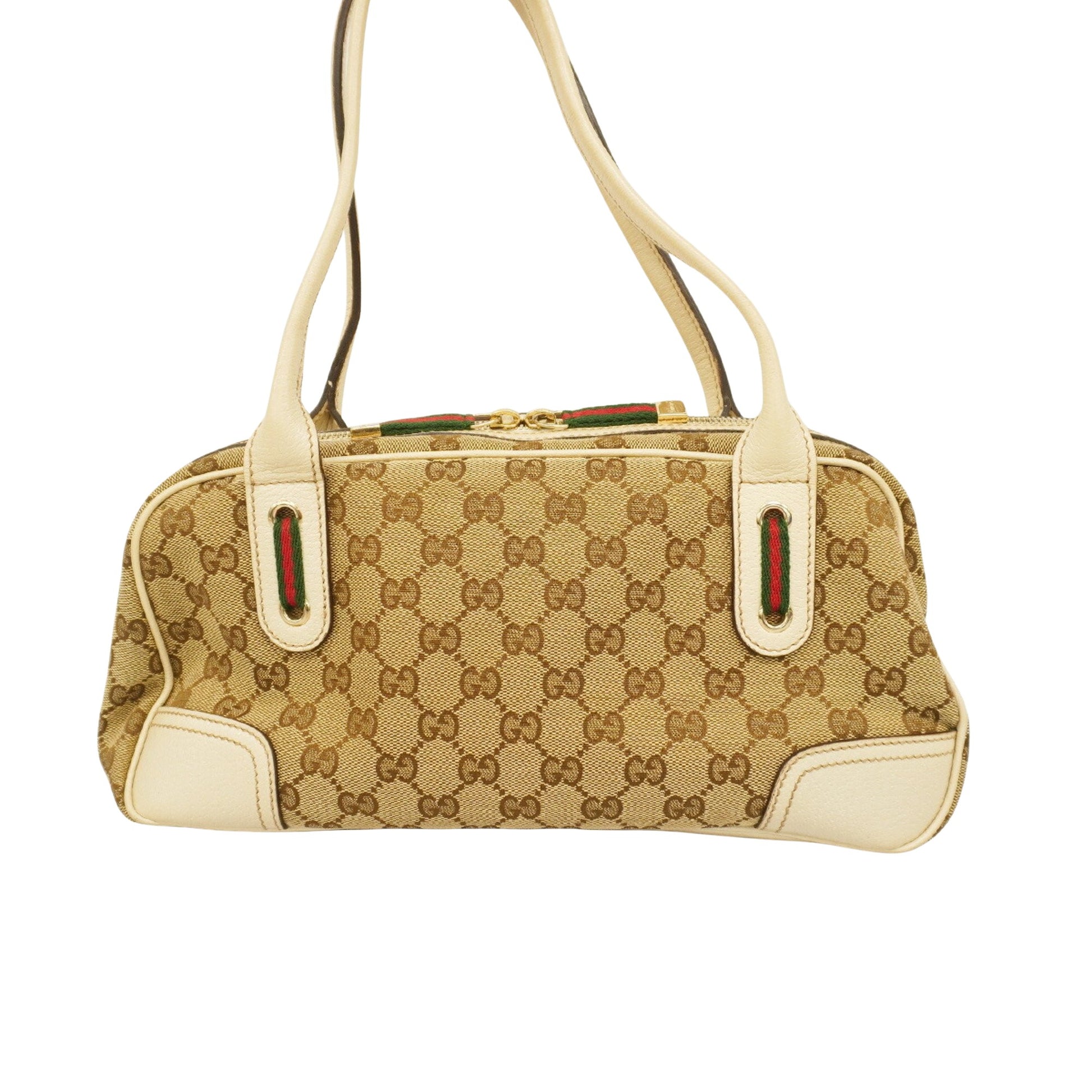 Gucci Ophidia, Beige, Canvas, shoulder