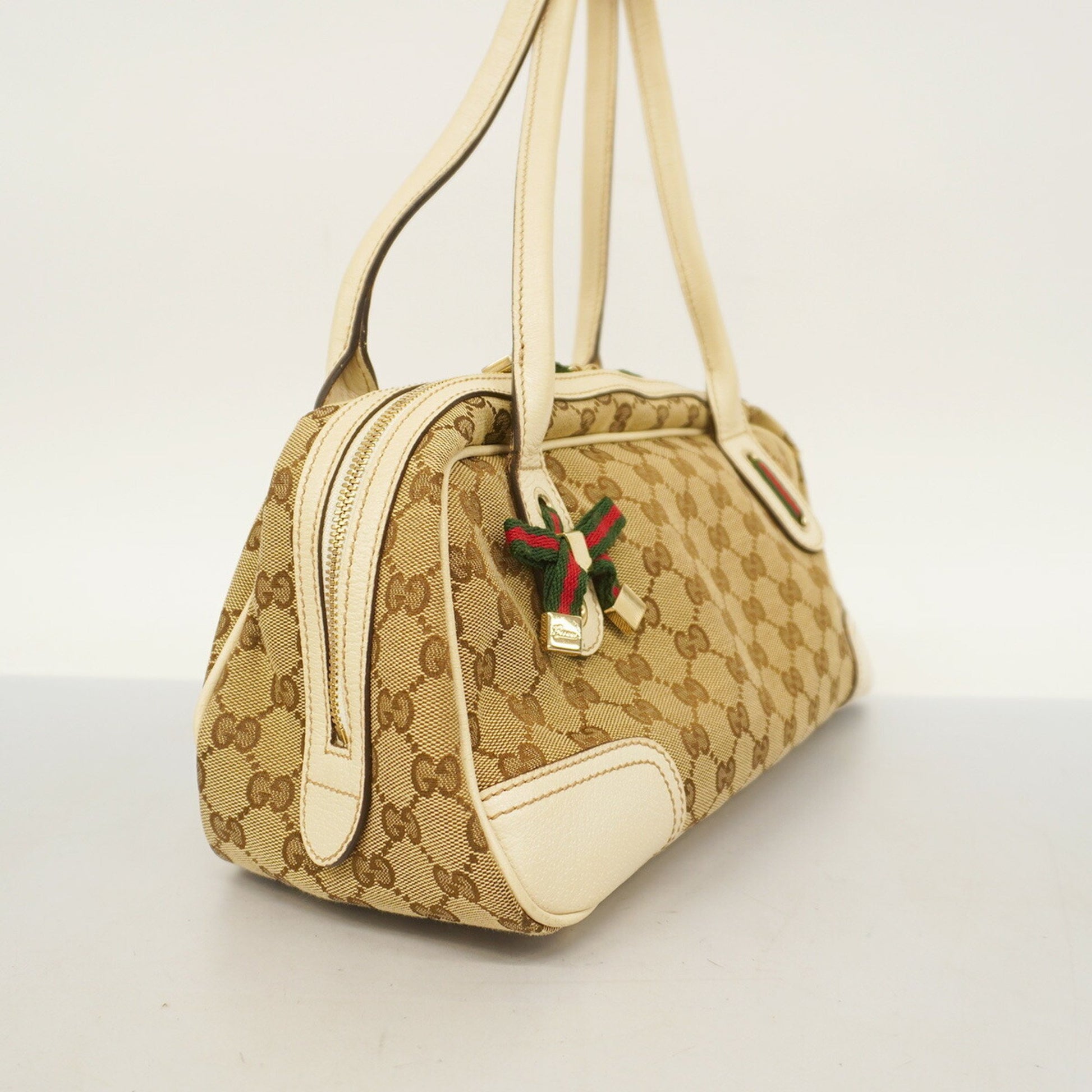 Gucci Ophidia, Beige, Canvas, shoulder