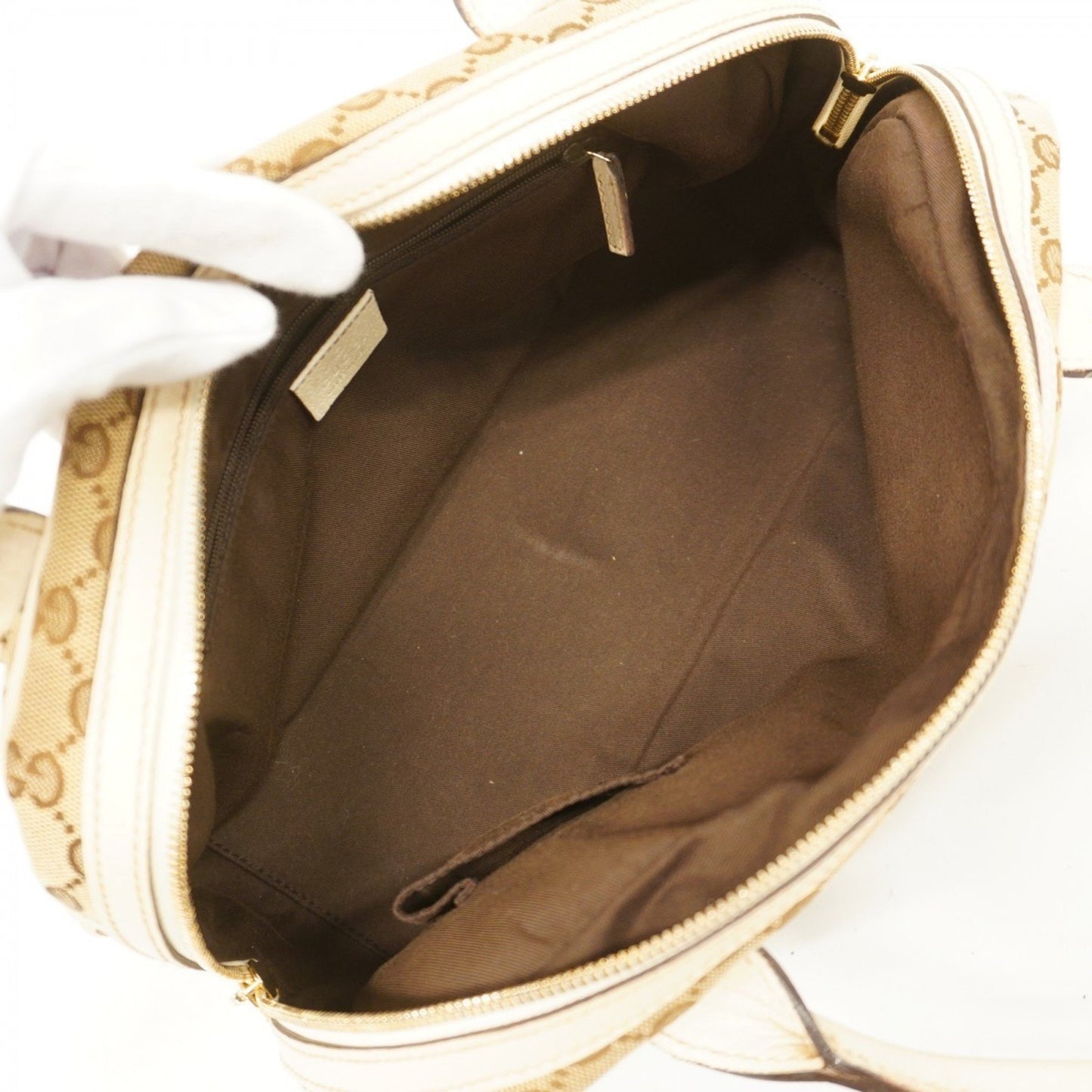 Gucci Ophidia, Beige, Canvas, shoulder