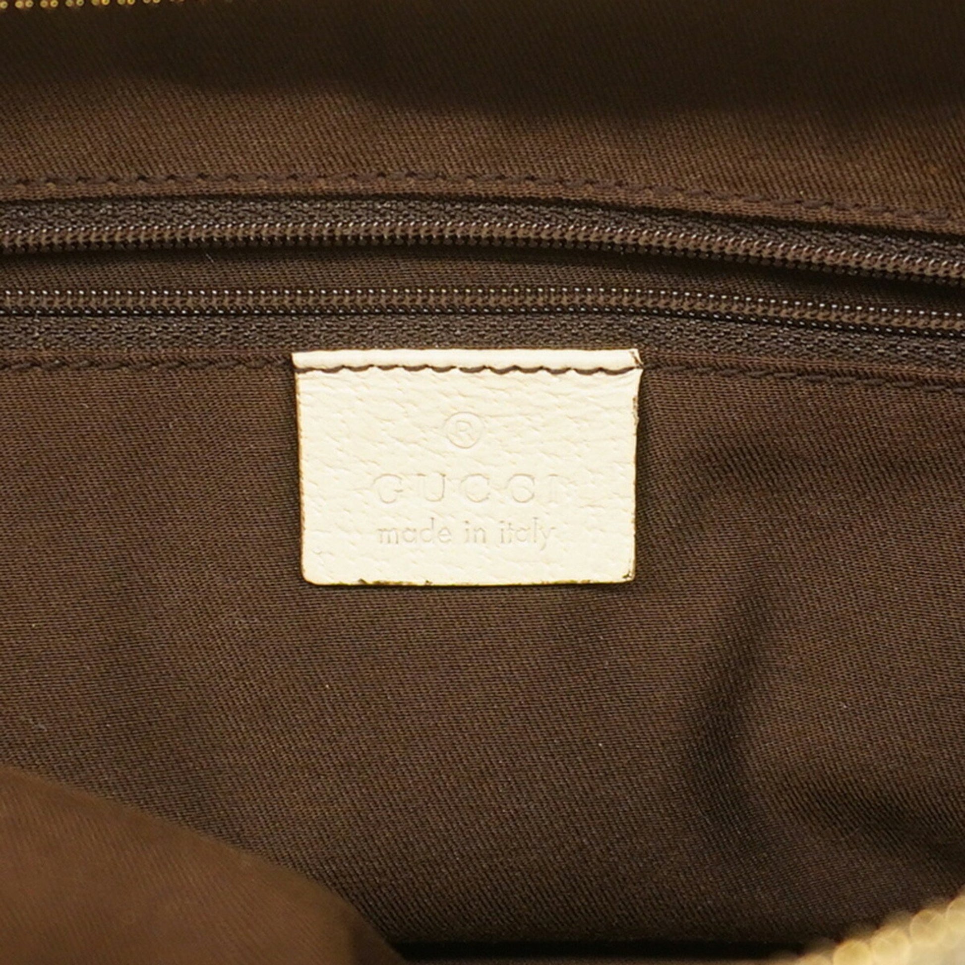 Gucci Ophidia, Beige, Canvas, shoulder