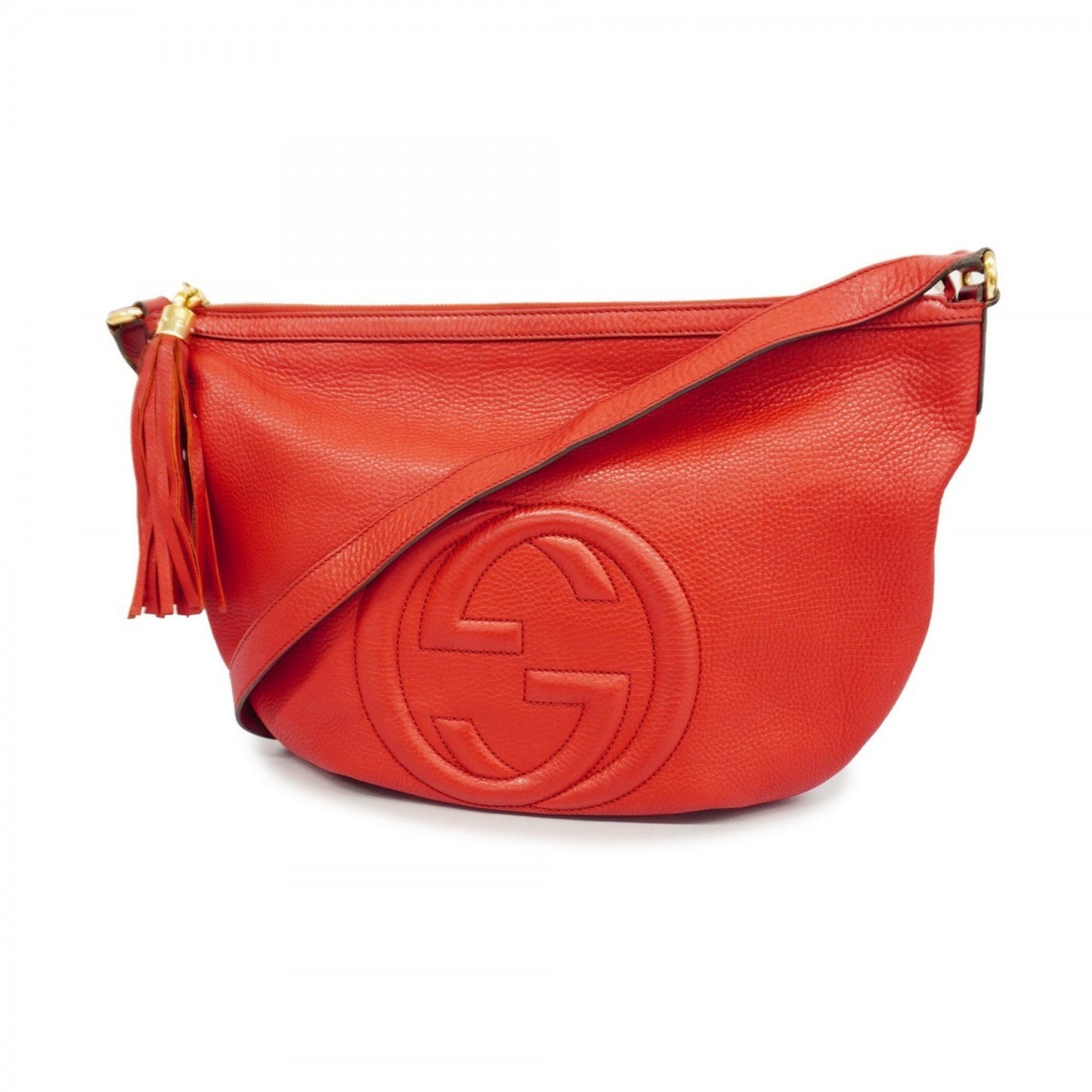 Gucci Soho, Orange, Leather, shoulder