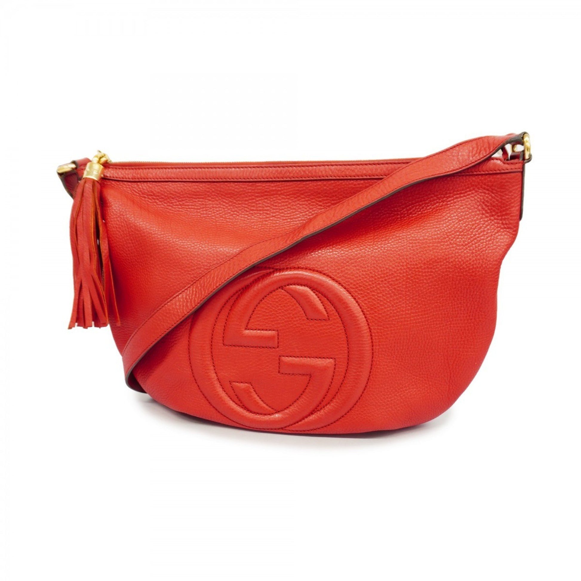 Gucci Soho, Orange, Leather, shoulder