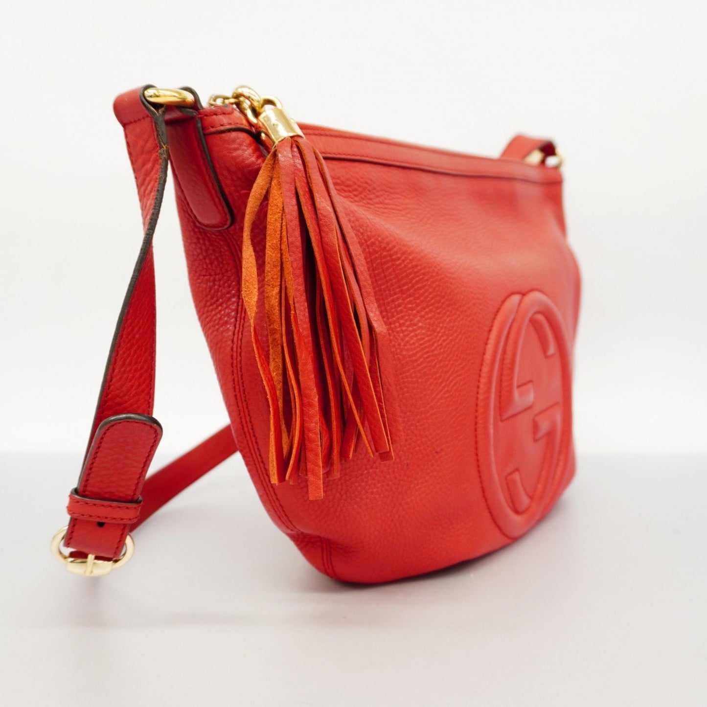 Gucci Soho, Orange, Leather, shoulder