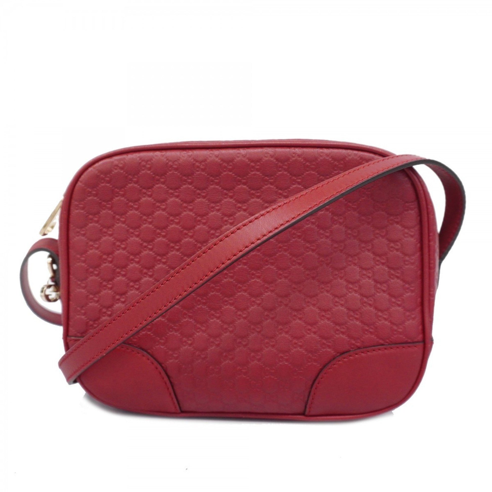 Gucci Guccissima, Red, Leather, shoulder