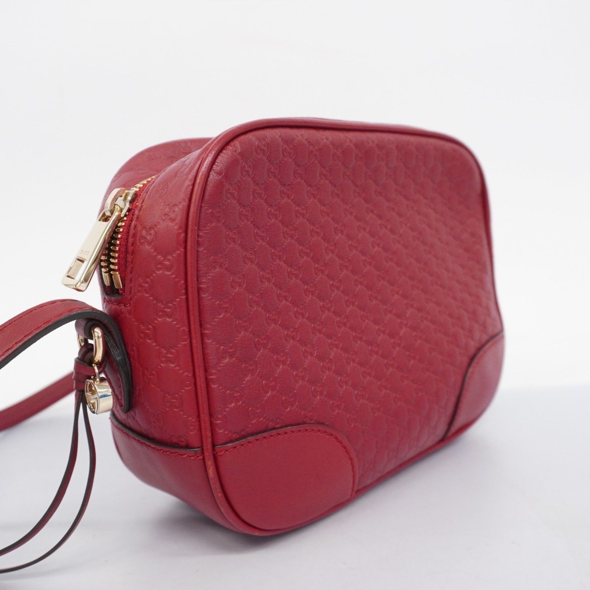 Gucci Guccissima, Red, Leather, shoulder