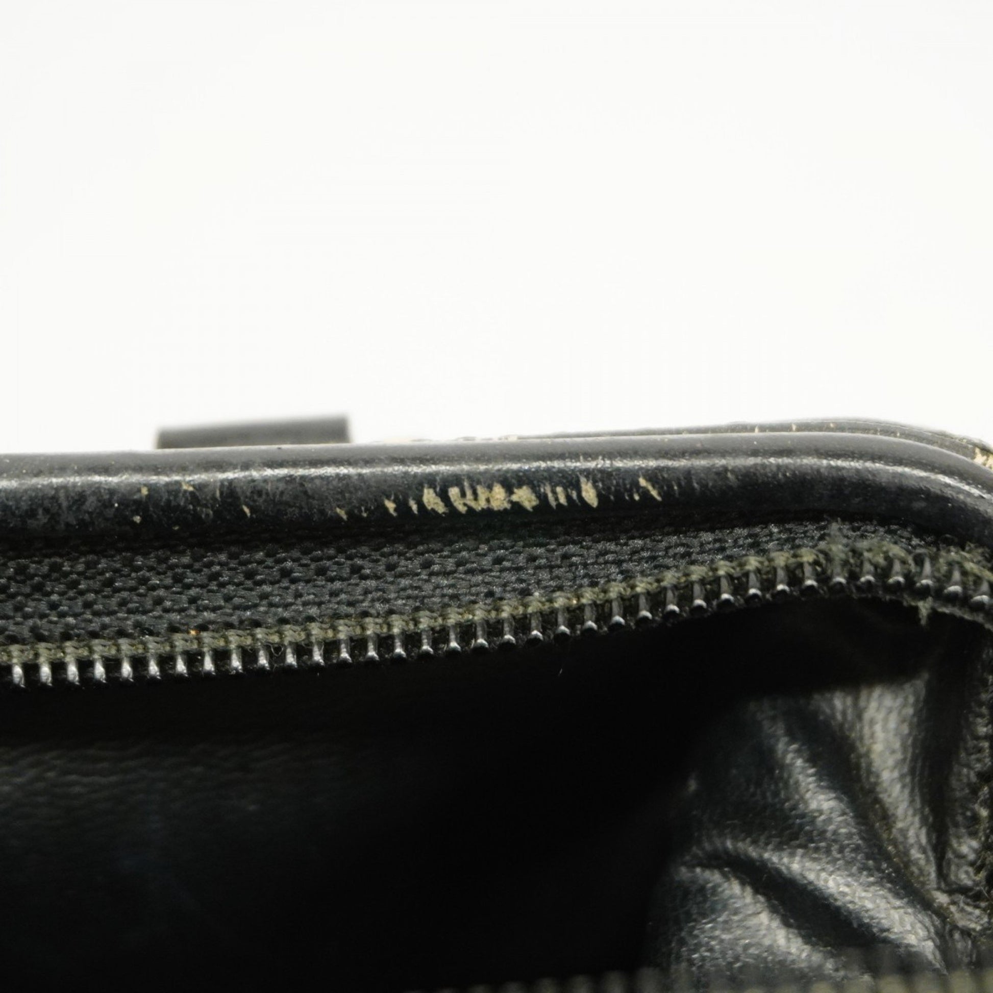 Fendi Pequin, Black, Canvas, handbag