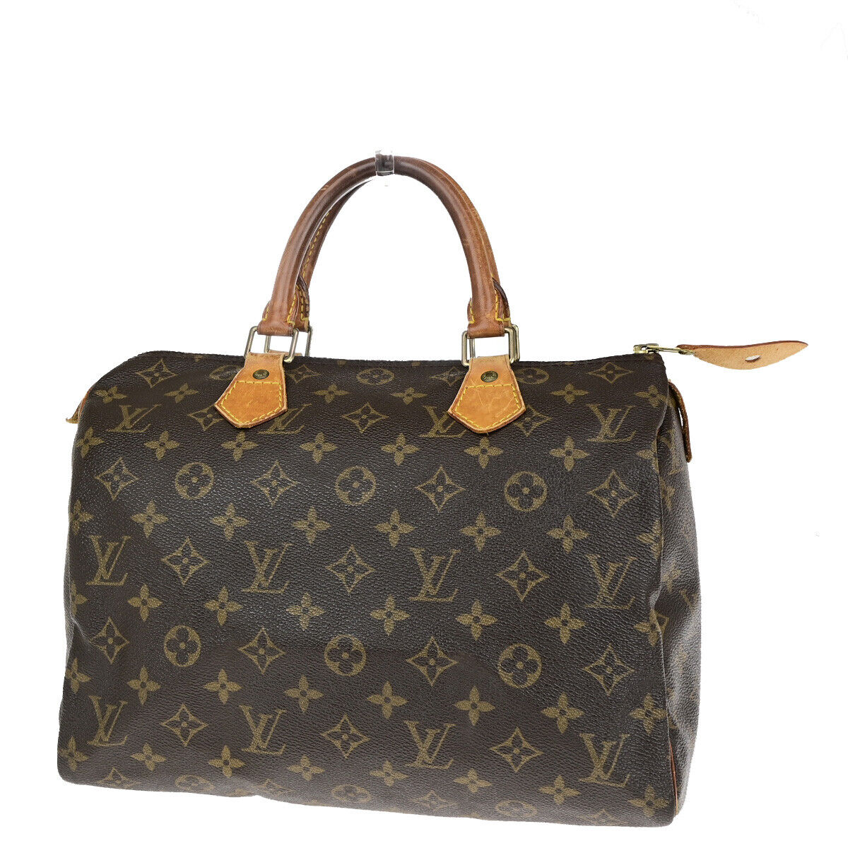 Louis Vuitton Speedy 30, Brown, Canvas, handbag