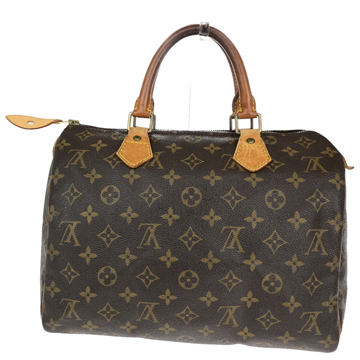 Louis Vuitton Speedy 30, Brown, Canvas, handbag