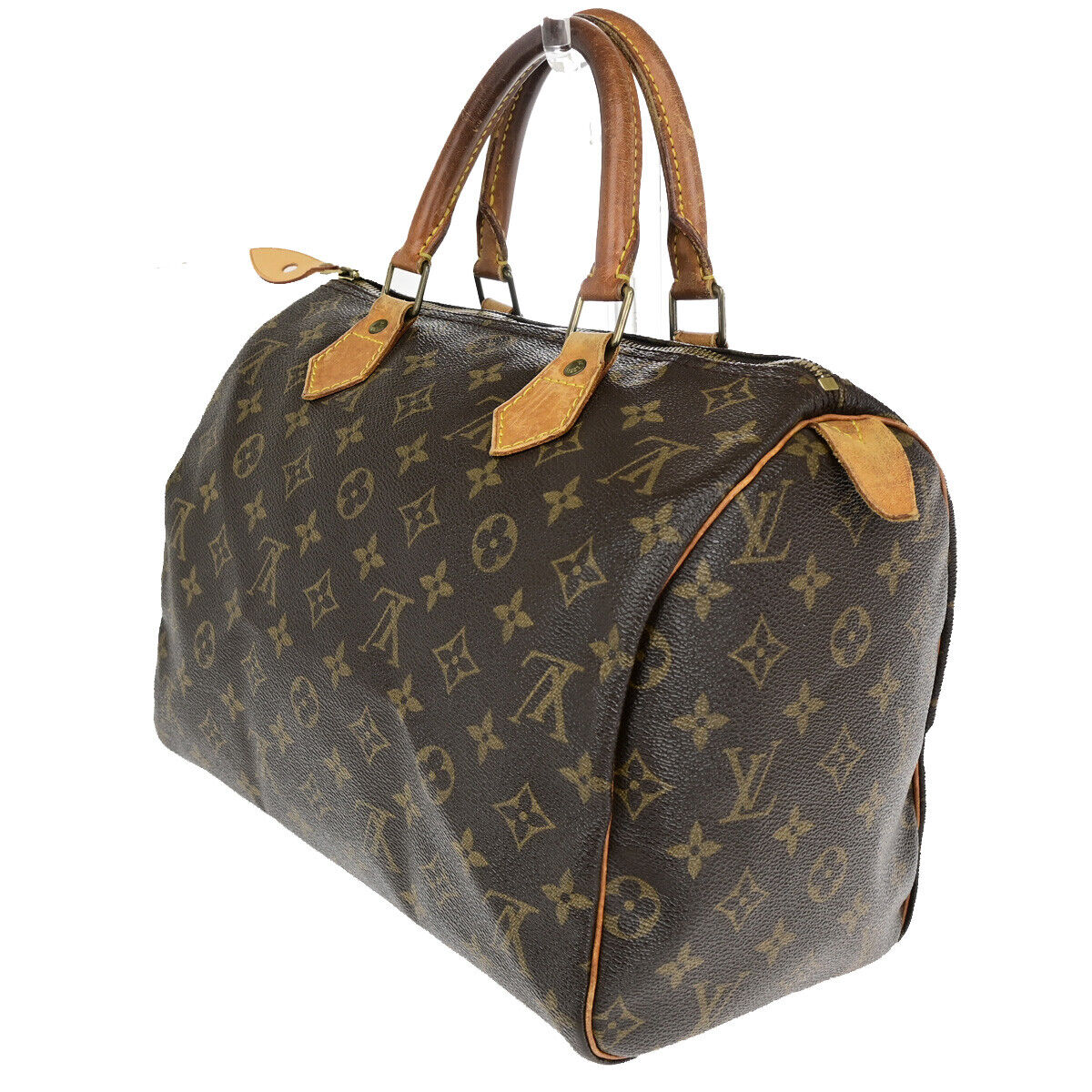 Louis Vuitton Speedy 30, Brown, Canvas, handbag